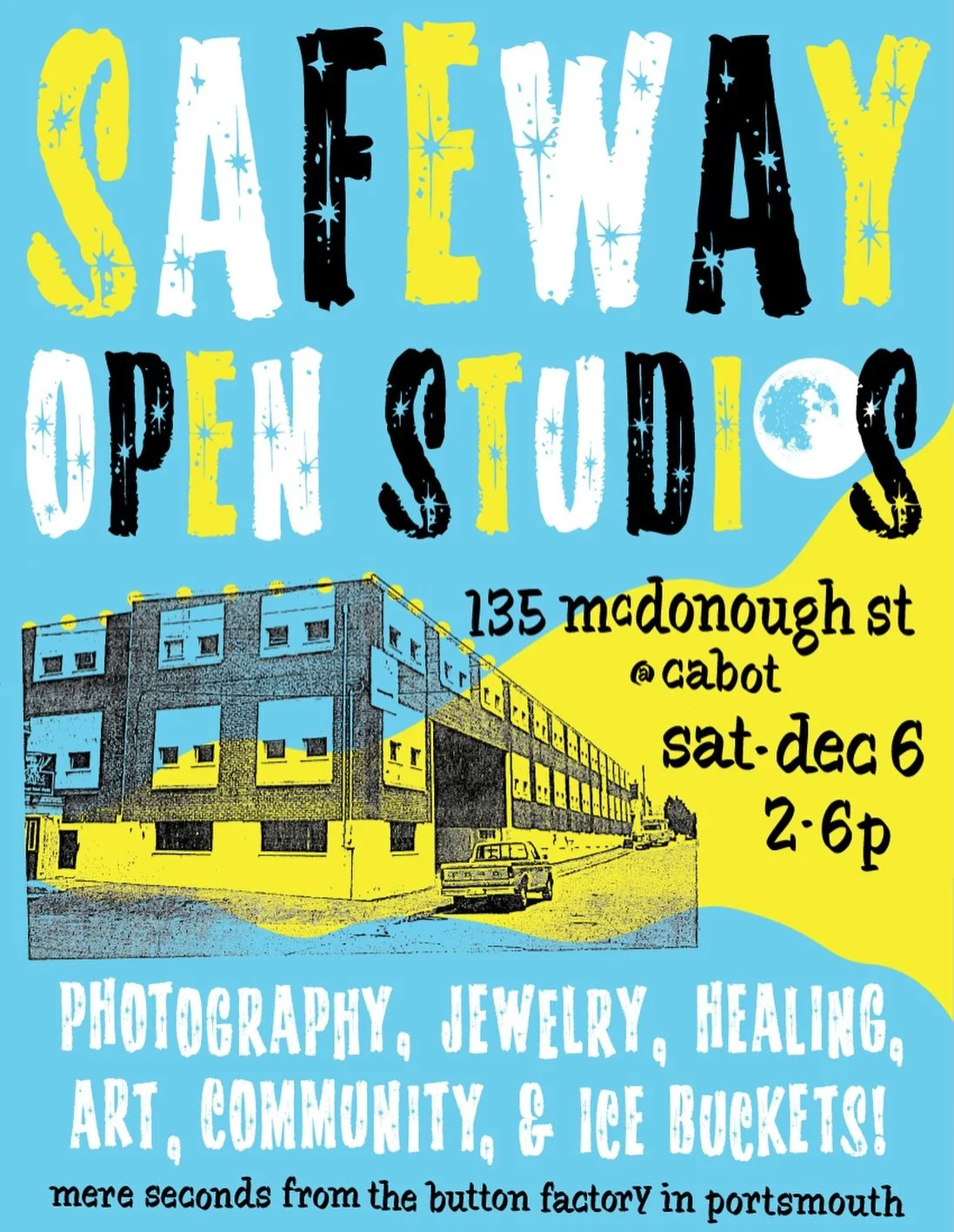 hiiiiiiiieeeee🫶🏻✨✨✨✨ I&rsquo;m so excited that our first holiday season being open, our building we are located in is doing a open studios event! It is free and all about checking out the amazing artists, musicians, inventors, and healers (like us)