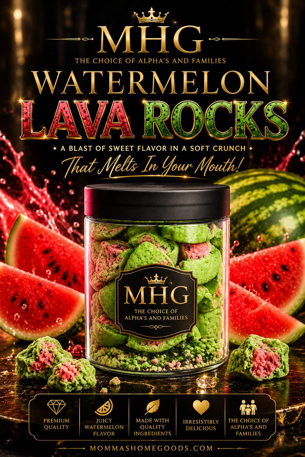 Watermelon Lava Rocks