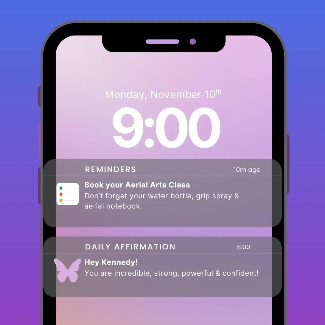 Don&rsquo;t forget to sign up for your aerial lessons this week! 💫
Please register at least 3 hours in advance so we can plan the best class experience for you. 💜
