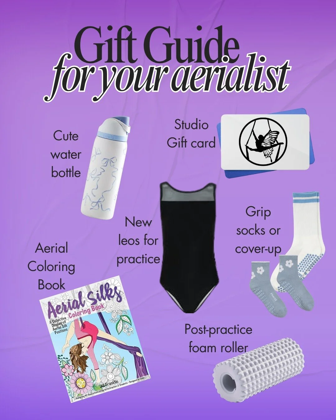 Looking for the perfect gift for the aerialist in your life?
We&rsquo;ve put together a quick guide with thoughtful picks &mdash; from studio gift cards to new leos and post-practice essentials. 🎁💫
Give the gift of flight this season!