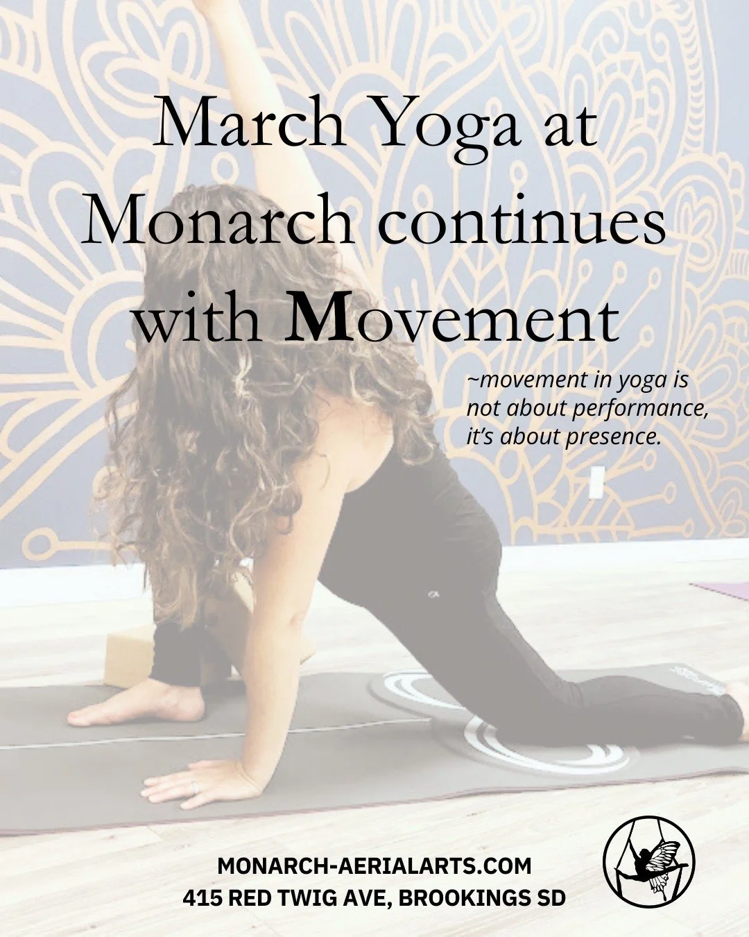 This week at Monarch Yoga, we honor intentional, breath-led movement rooted in traditional practice. 
Move to feel. Move to soften. Move to reconnect. Move to strengthen.

Did I mention your first class is FREE???
