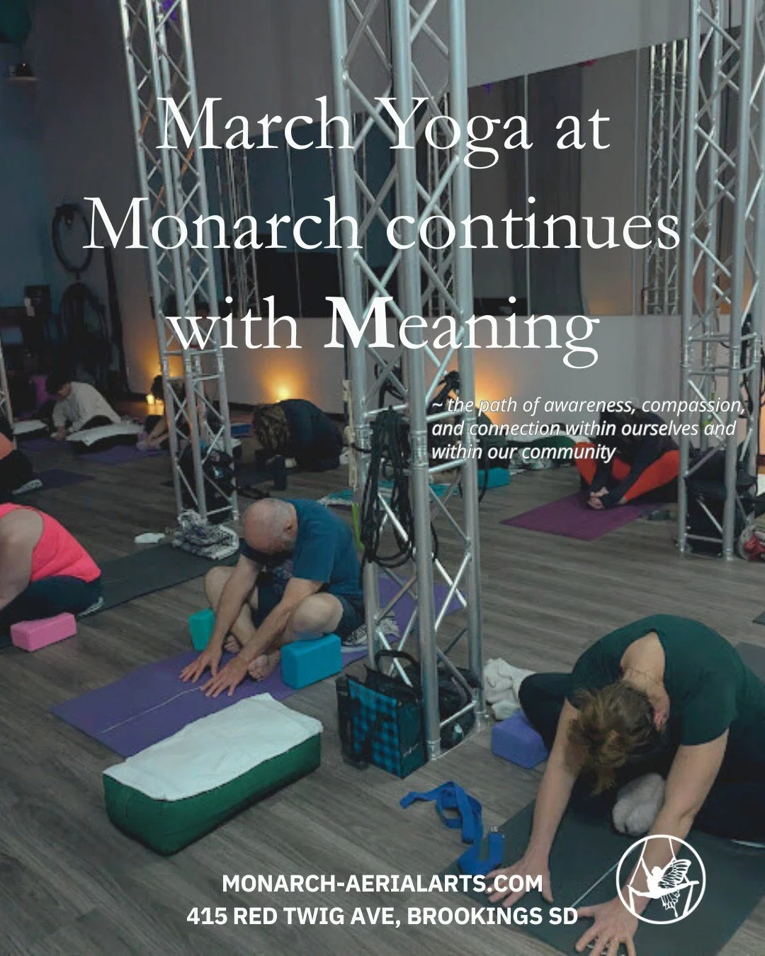 May your practice continue to bring clarity, steadiness, and peace. May your practice continue to remind you of your strength and potential.

BONUS! Your first class is FREE and your future self is already celebrating!!