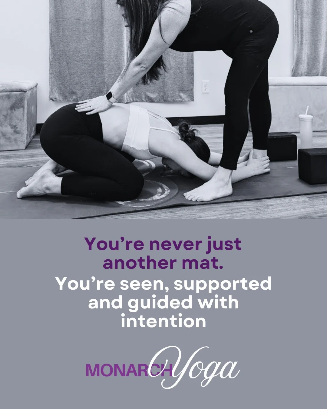 Sometimes the smallest adjustments make the biggest difference.

Through gentle, intentional assists, we help refine alignment, support your body, and bring awareness to how each pose truly feels.

And in savasana&mdash;those final moments of stillne