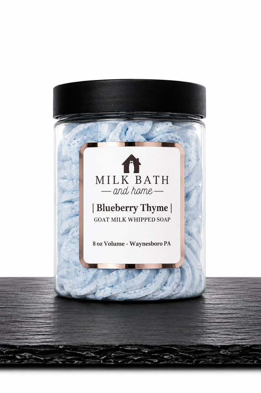 Blueberry Thyme Whipped Soap