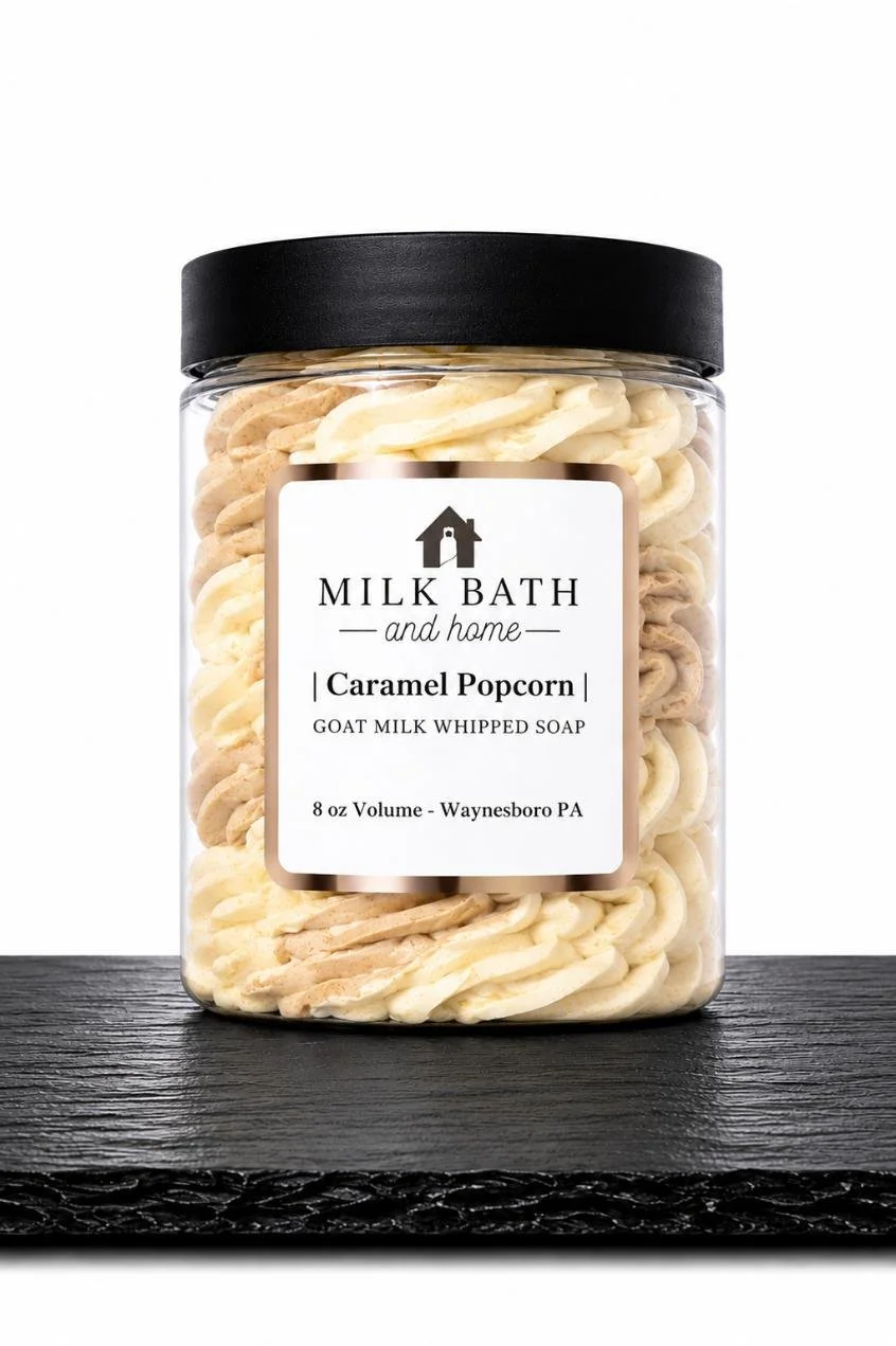 Caramel Popcorn Whipped Soap