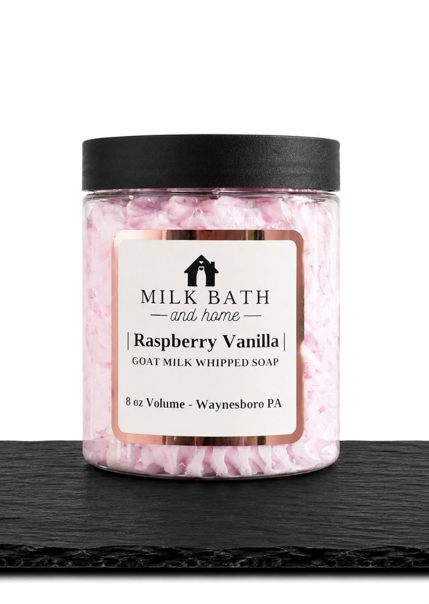 Raspberry Vanilla Whipped Soap