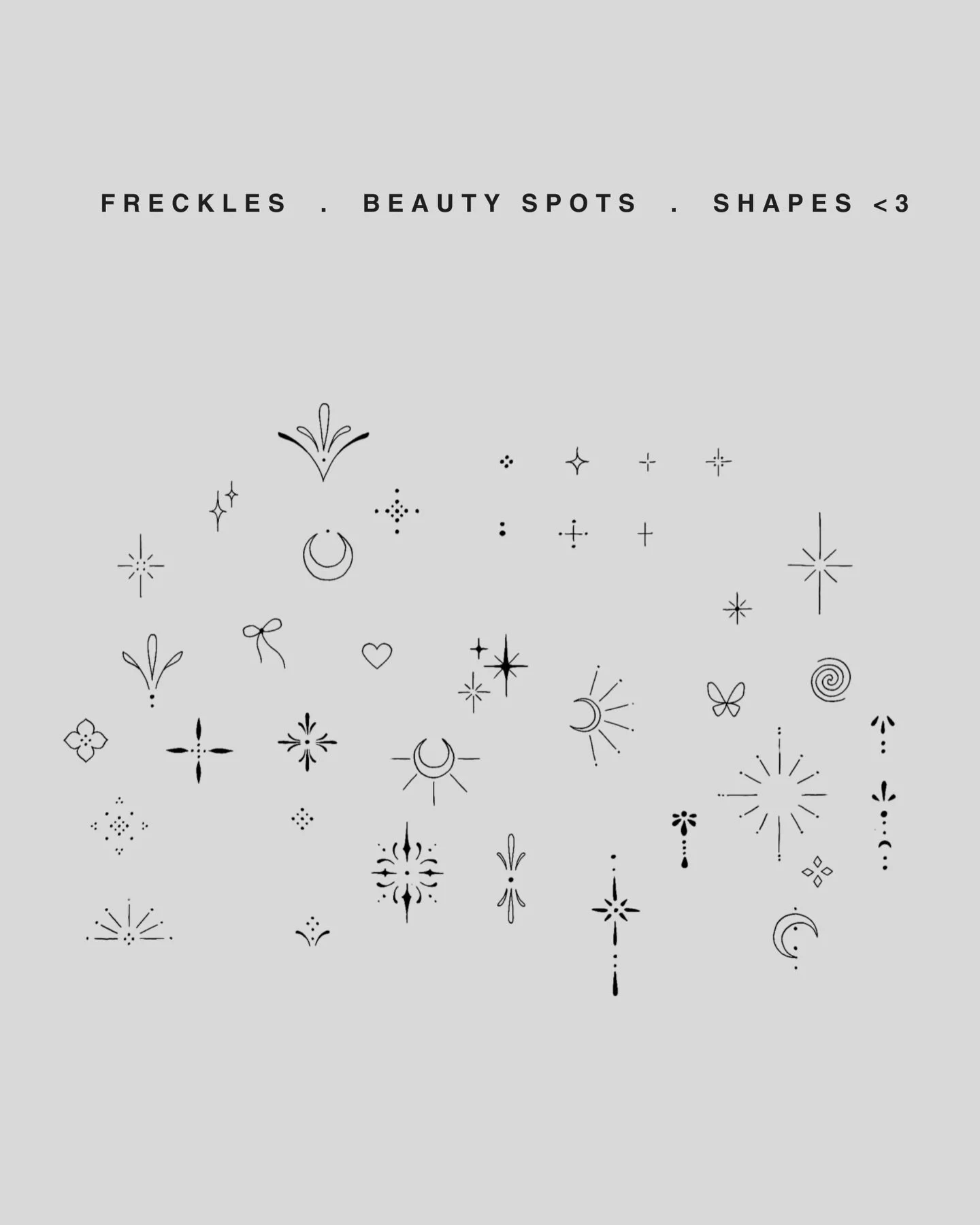FRECKLE FLASH ✨
- 
If you missed out on the December promo, I have great news&hellip; 
.
New Year, New You ~ JAN 2026
For the first month of the year, I&rsquo;m extending the discount on freckles, beauty spots and shapes <3
.
Book now via link in 