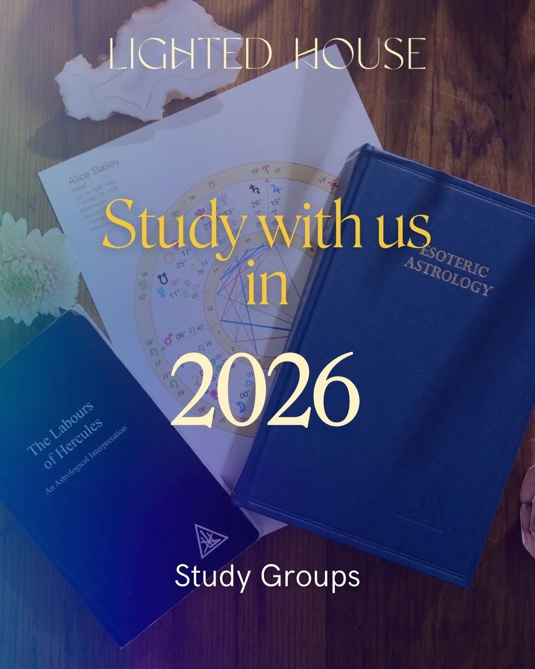 Beautiful things are unfolding at Lighted House ⭐️ These are the Study Groups happening in 2026! 
If you want a community that feels nourishing, a group that studies with heart and meaning, and a place to grow without pressure and compassion, we&rsqu