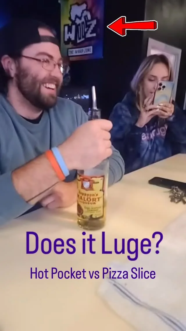 Trevor, Shelby and Gage are answering everyone’s burning question - Does it luge? Find out for yourself this weekend at The Warp Zone. Now open until 2am on Fridays and Saturdays #siouxcity #malortface #arcadebar
