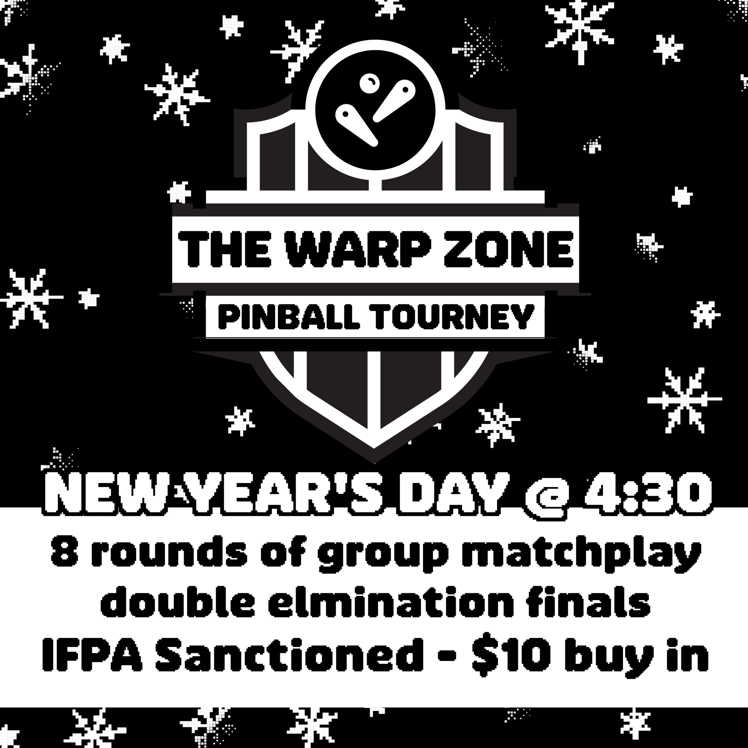 New Year’s Day Pinball IFPA Sanctioned