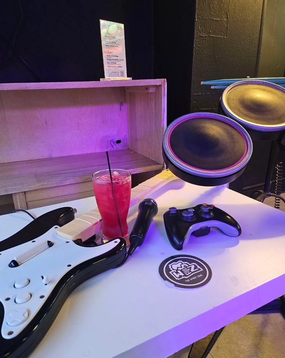 ATTN ROCK BAND LOVERS - 
Eric Kindly added a mic to the Rock Band line up.  It's time to get the band back together.  Free to play with a drink purchase at The Warp Zone.