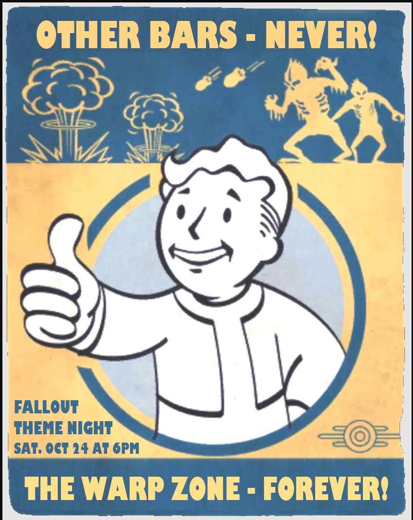 Fallout Night at The Warp Zone