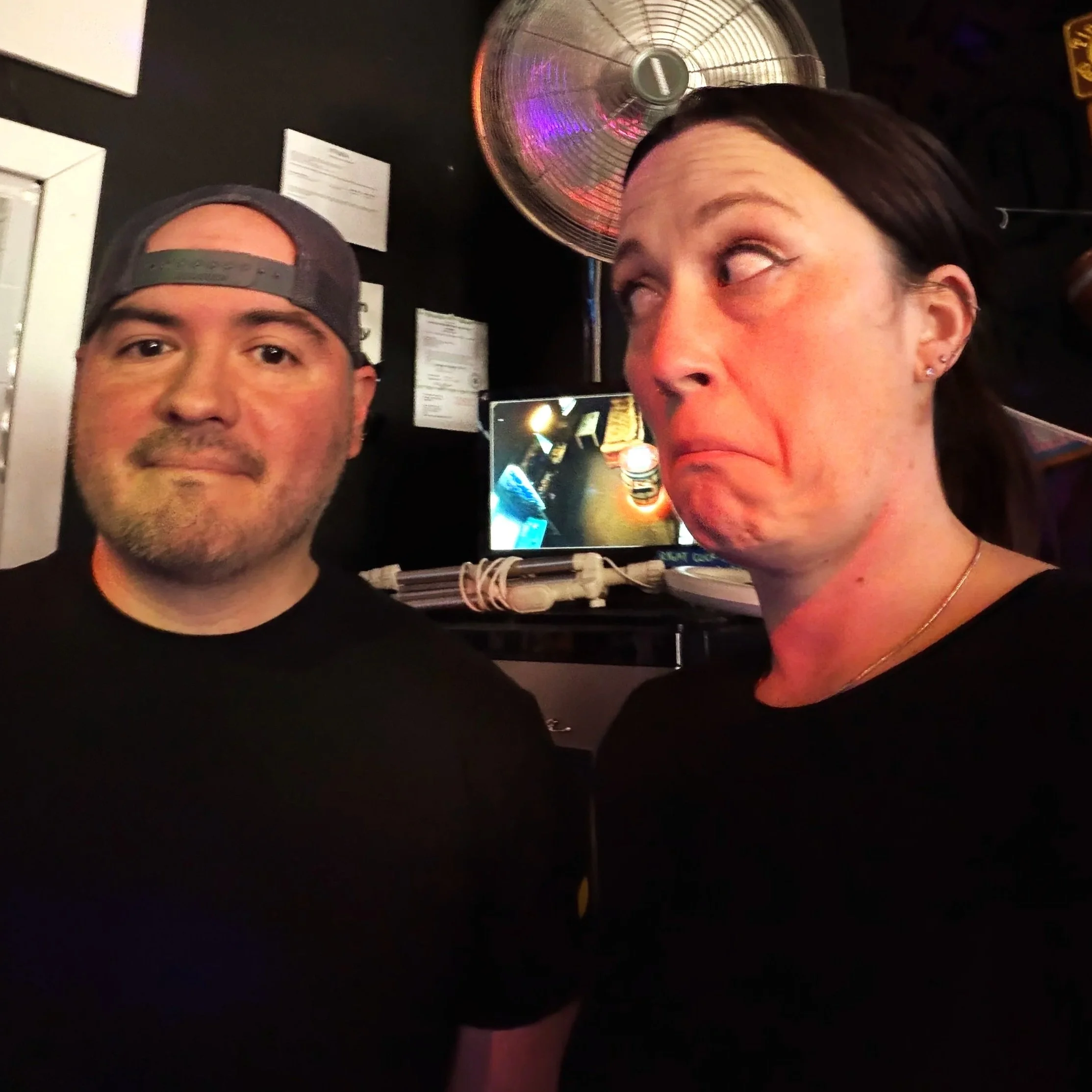 owners chris and lindie at The Warp Zone Sioux City