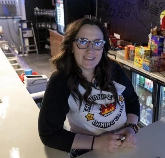 owners chris and lindie at The Warp Zone Sioux City