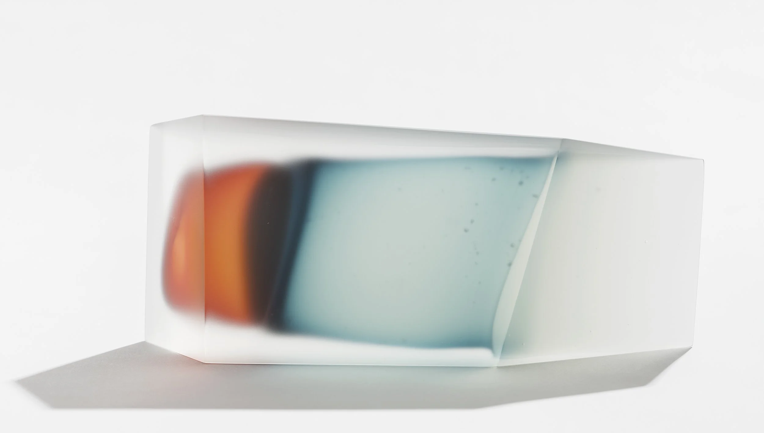 Madisyn Zabel, Organic Structure II, 2025, blown and coldworked glass. 9 x 23.5 x 6 cm. $2,200.jpg