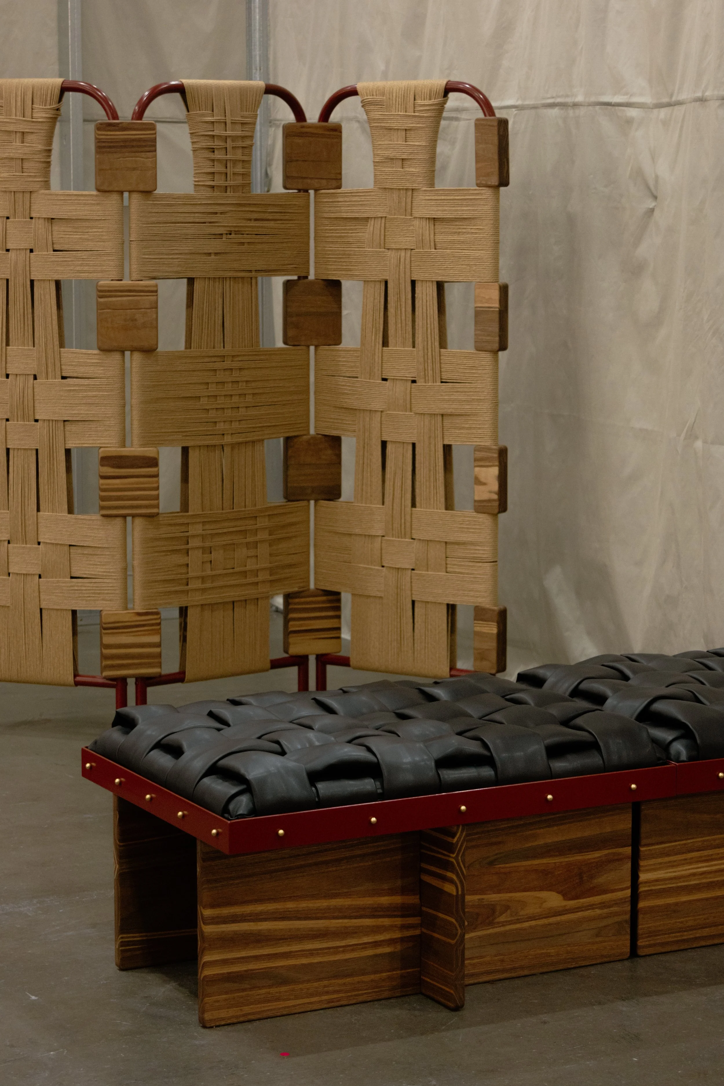 Melbourne Art Fair_Woven Room Divider + Woven Bench Seat_image by CJ Cornish (@cj.cornish).jpeg