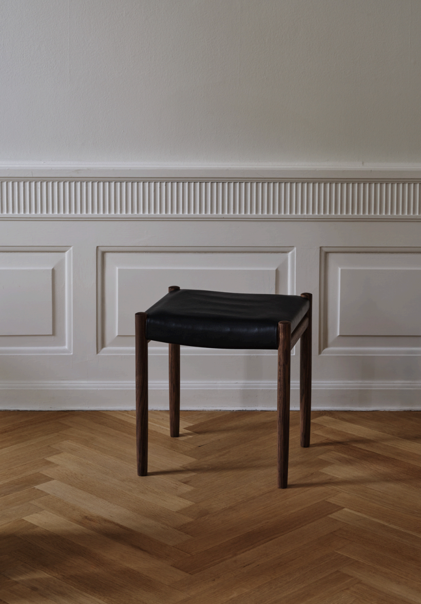 CRAFTED STOOL  designed by Made by Morgen, upholstered with Other Matter Leather