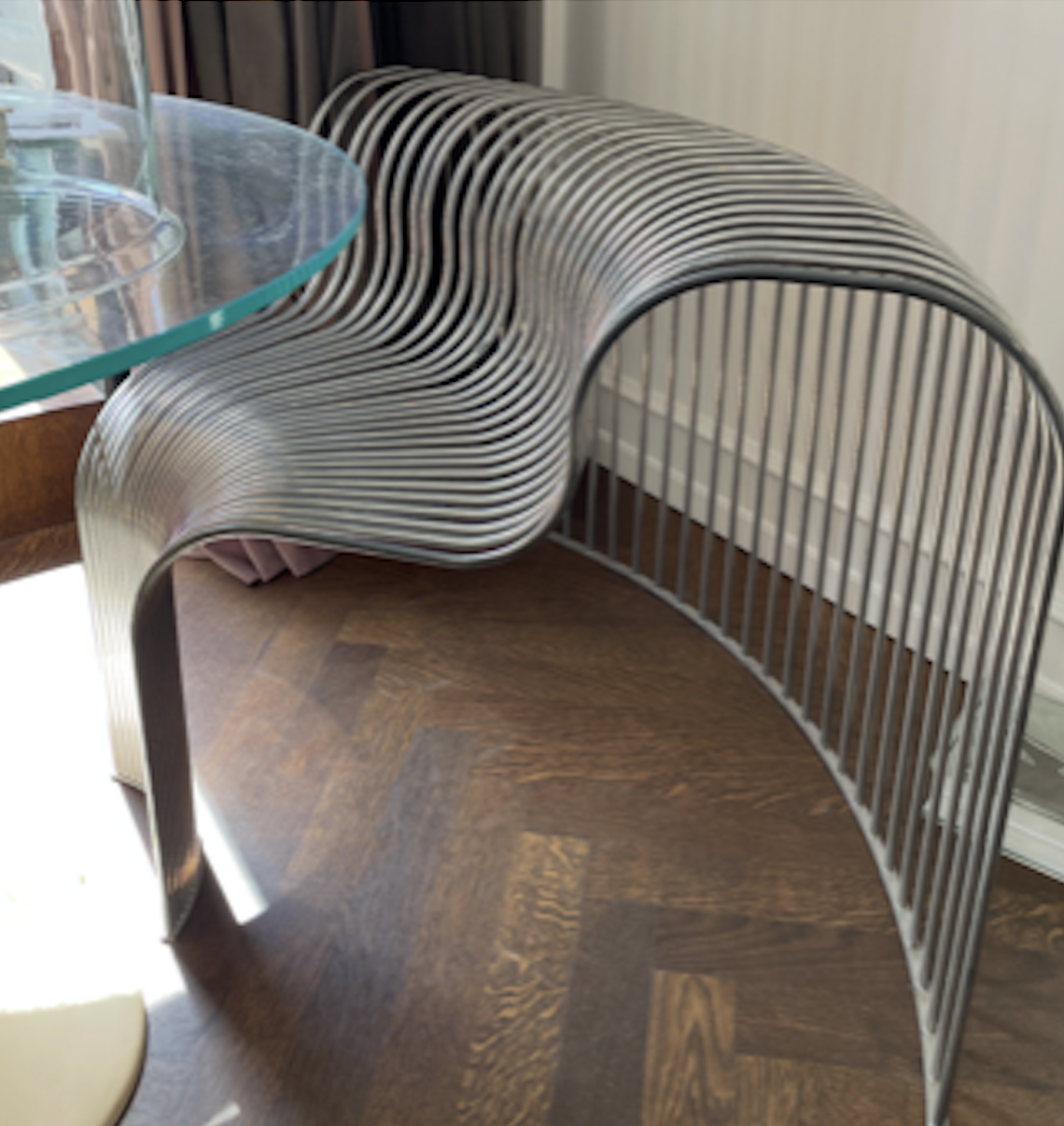 STEEL STRING CHAIR by Swedish girls S90 from Lot Particulier