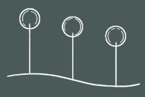 Diagram with three vertical lines topped with circles, connected by a horizontal line at the bottom.