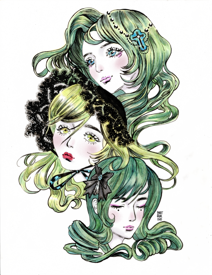 Triple Personae - 8.5x11 Print