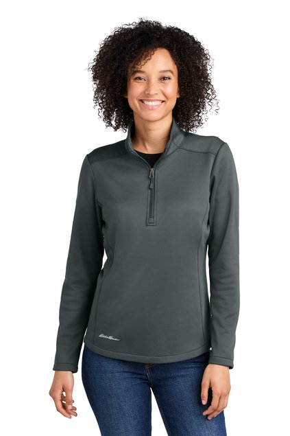 Eddie Bauer® Women’s Smooth Mid Layer Fleece 1/2-Zip Men's EB2360/ Ladies EB2370