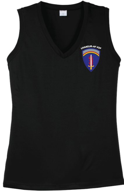 USAREUR-AF-H2F LST352  Sport-Tek® Women's Sleeveless PosiCharge® Competitor™ V-Neck Tank