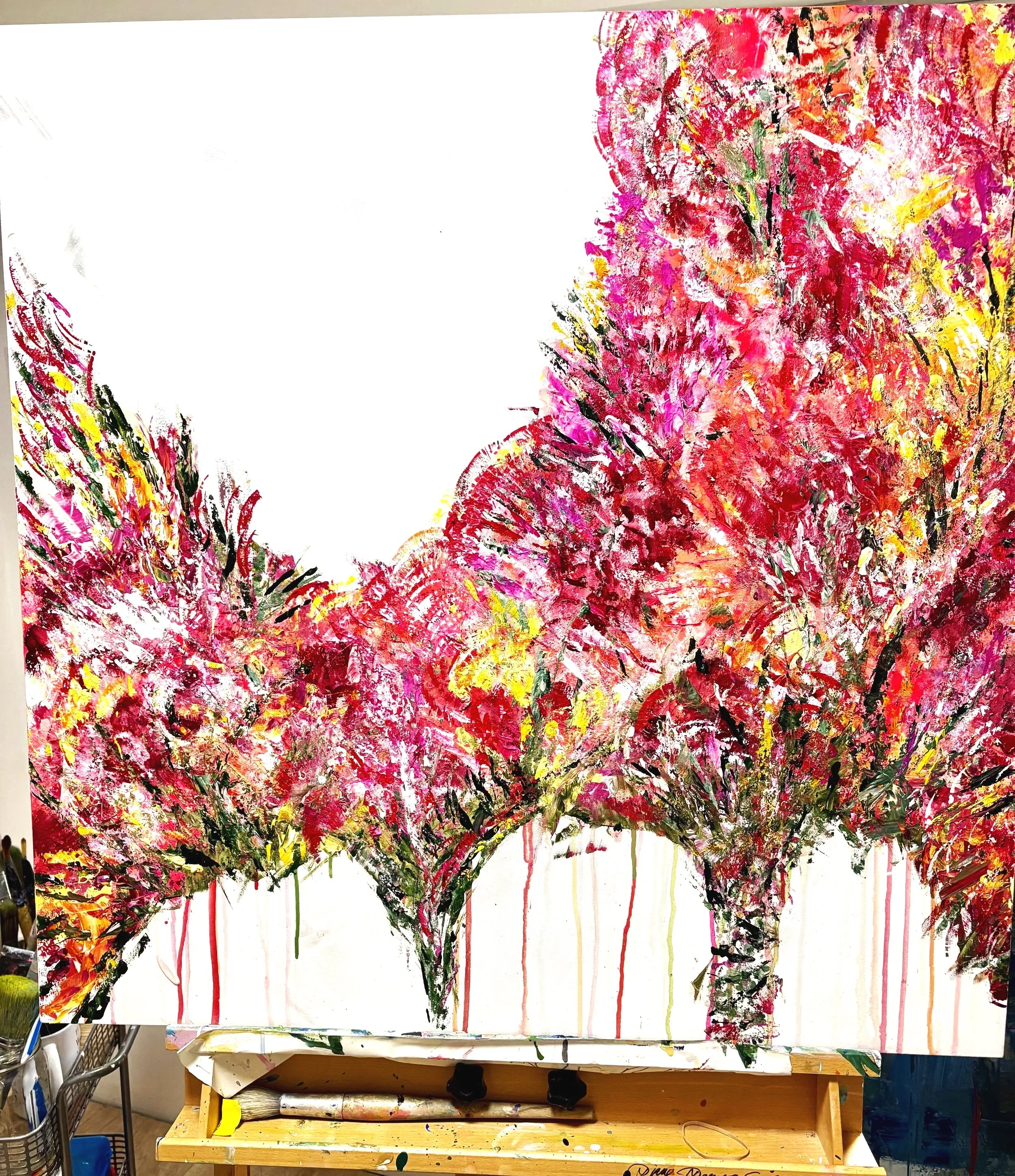 Indian Summer - 36" x36" ... yet to be professionally photographed.