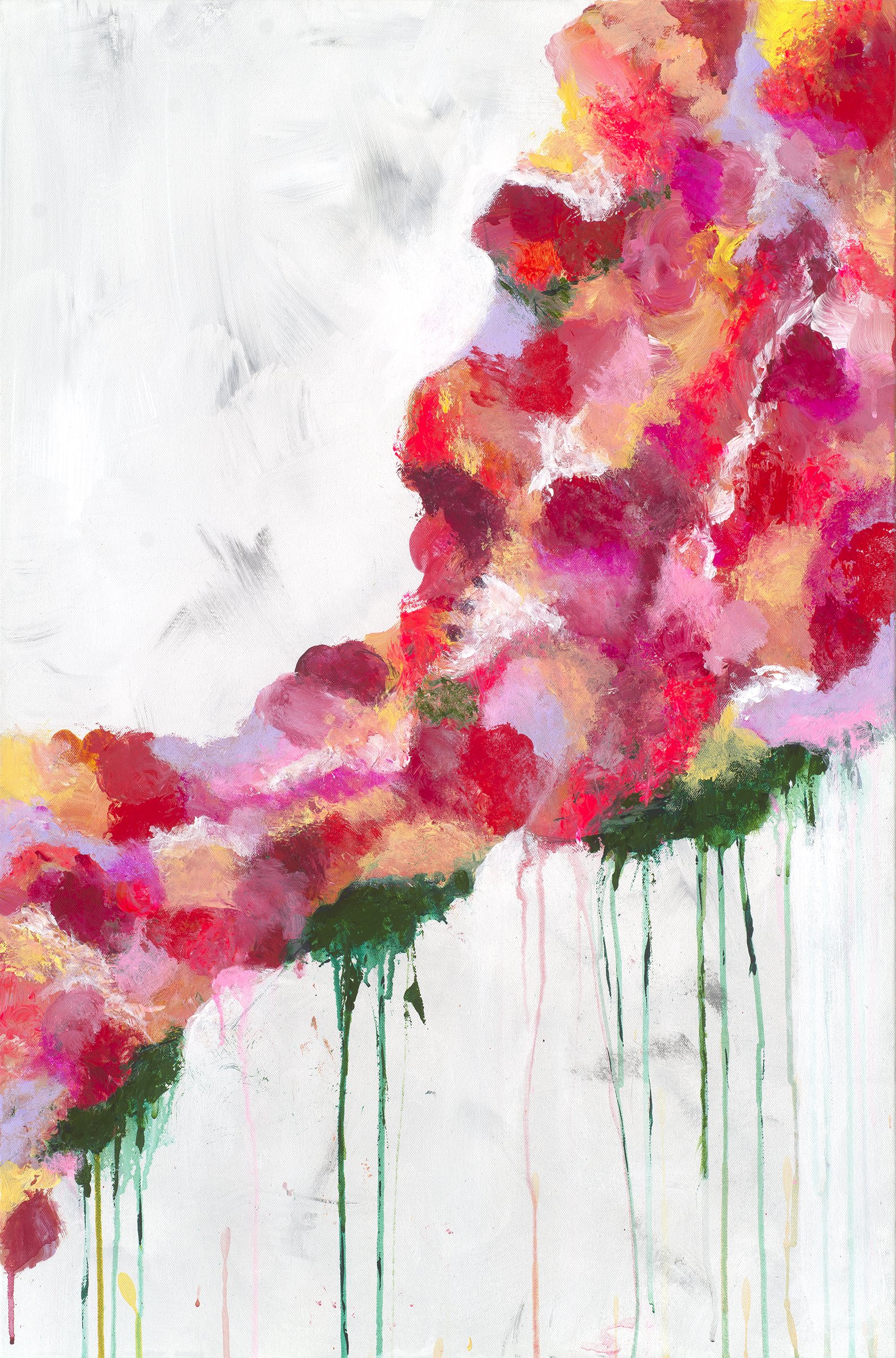 "Portrait of Whispers of Spring" © 24" x 36". Private Commission- painted to "Sunshine", One Republic" and my Happy playlist