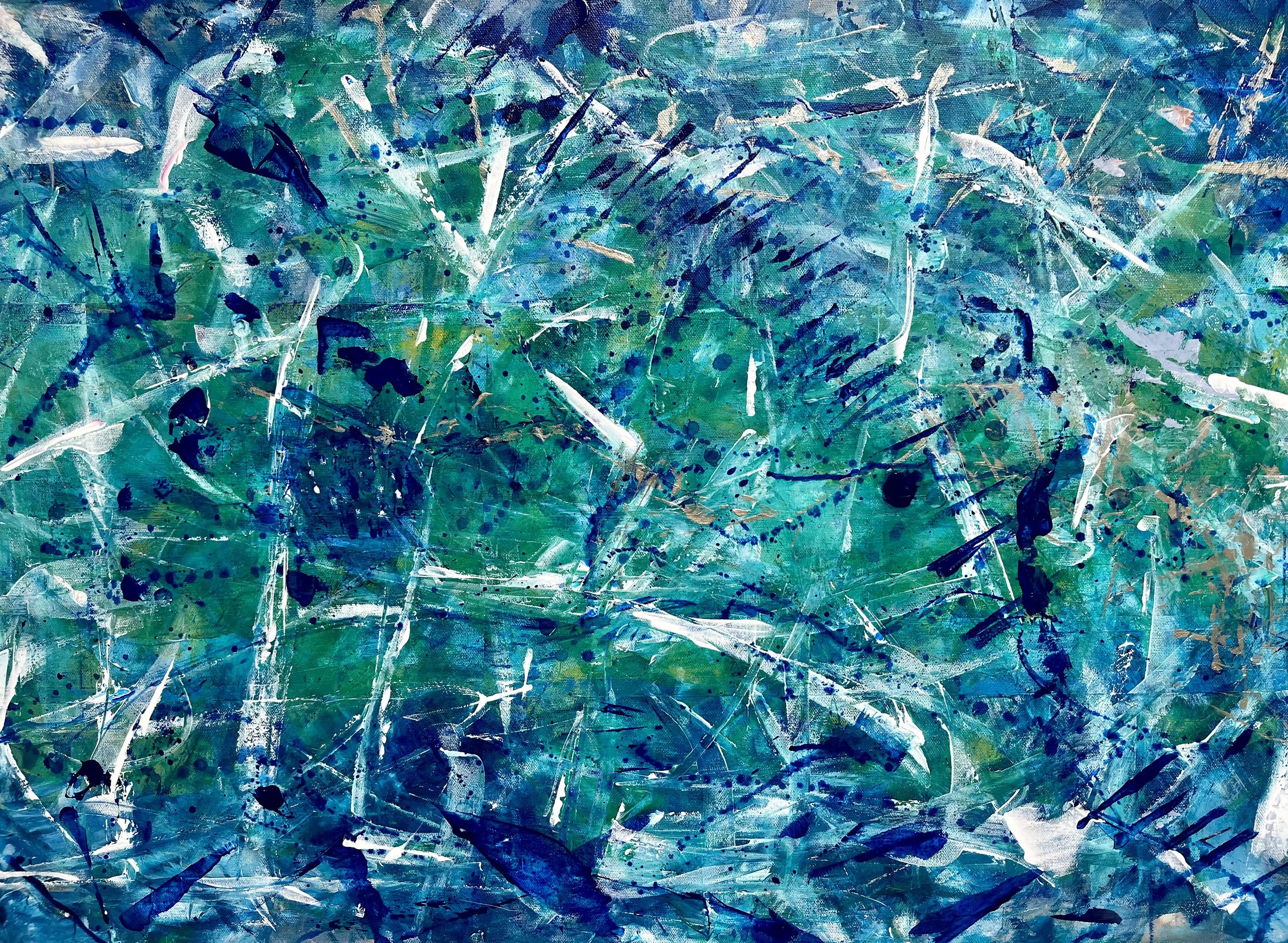 "Makes Me Wonder" ©- Acrylic on Canvas (36"x24"). Painted to the music of Maroon 5.