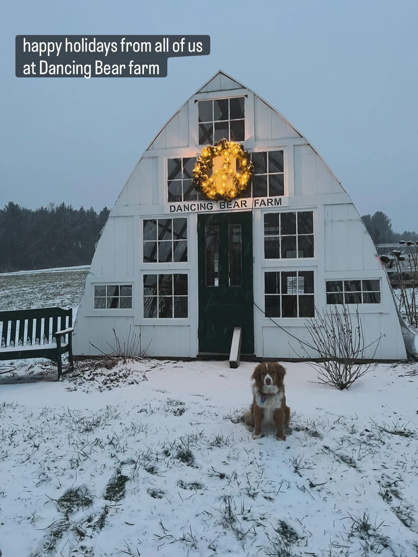 grateful for a white Christmas here in Claremont. may everyone&rsquo;s holidays be peaceful and safe