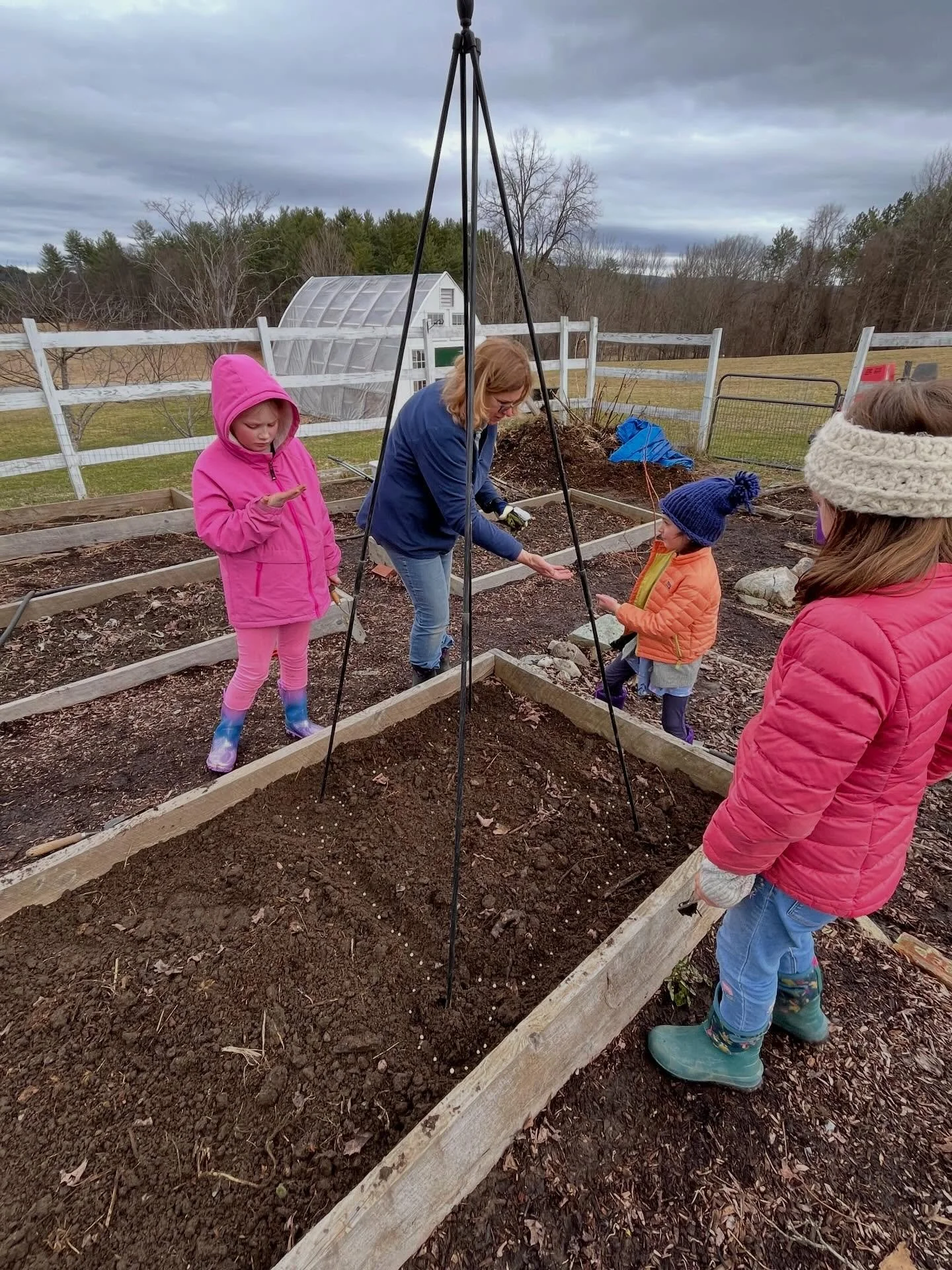 It felt like spring on the farm yesterday with the first day of Farm Hands afterschool! Our middle school FIT volunteers joined in as well, as we planted peas, took care of the animals, and met the new baby chicks 🐣