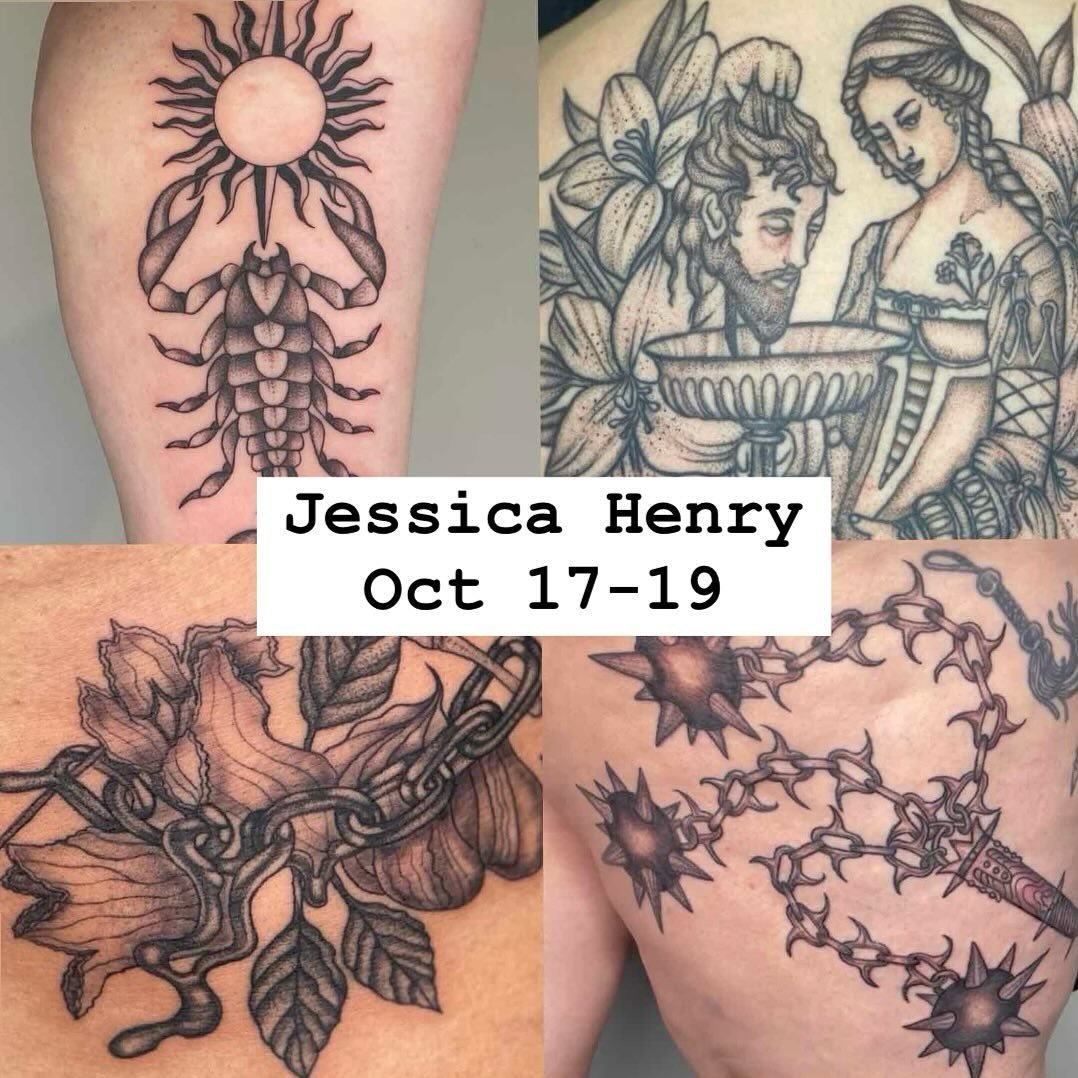Y&rsquo;all we cannot wait for Jessica Henry @promethearising to visit us next week!!! This one is  talented, kind, gorgeous, and just amazing! And she will be the first to break in our freshly revamped guest station. We are so excited 🖤

Reach out 