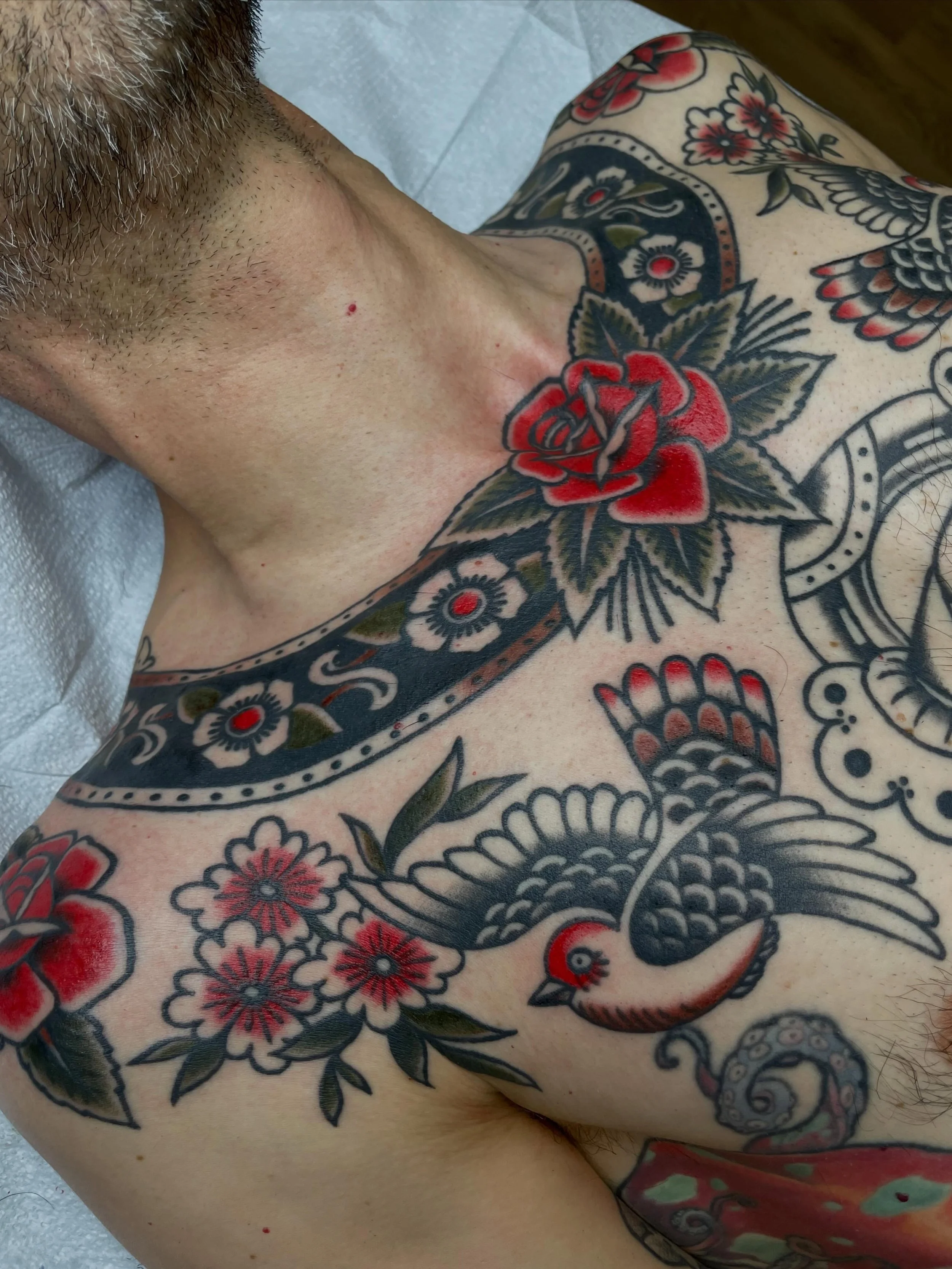 Some works in progress that I absolutely can&rsquo;t wait to finish, on some of my most favorite people whom I always look forward to seeing. I love tattoo projects big and small. Thank you for trusting me to do you right ❤️

#wip #dragontattoo #tall