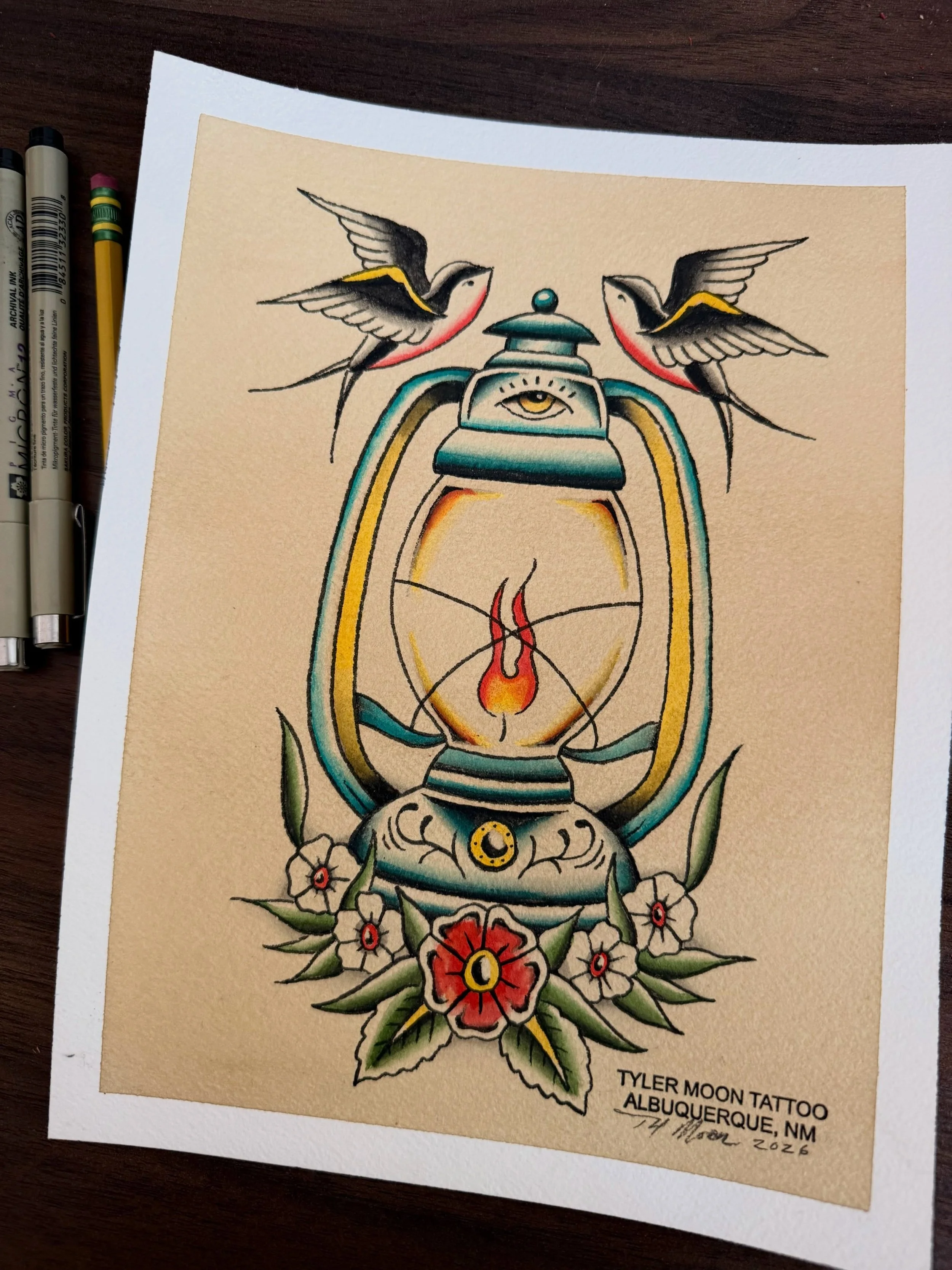 *SOLD
Original paintings for sale and also available to be tattooed.