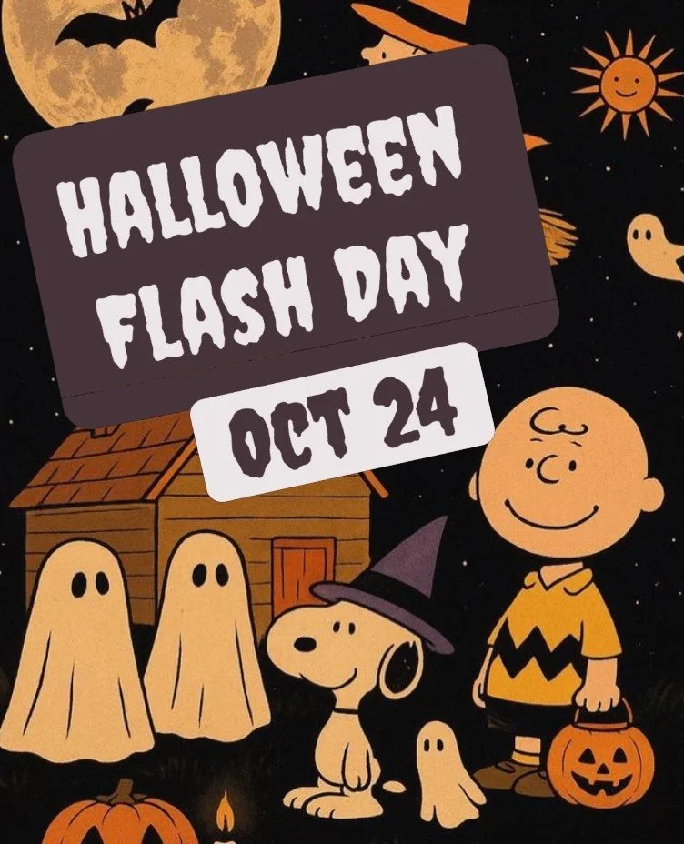 Come get spooky with us! Each artist will be coming correct with new Halloween flash, which we&rsquo;ll be rolling out over the course of the week. Tattoos for a good cause 🕷️🕸️👻

11am till we&rsquo;re done
Arms and legs preferred
Walk ups only 

