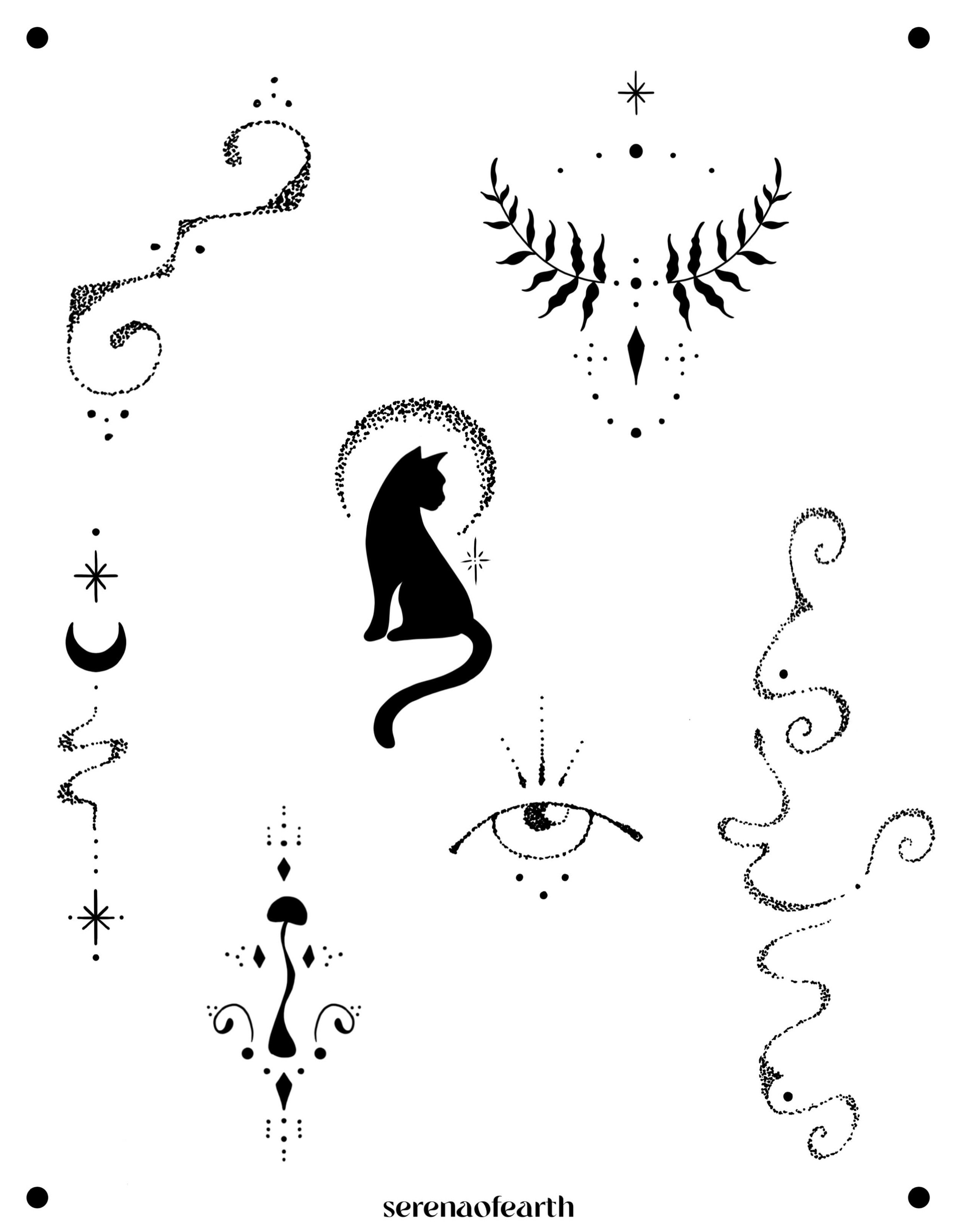 A mystical flash sheet by @serenaofearth, available for tattoo adornment this Saturday October 24 for our Halloween Flash Day Benefit! 

Walk ups only
10/24~ 11am till ??

50% of proceeds going to @thebenjiproject 

#porttownsend #porttownsendtattoo 