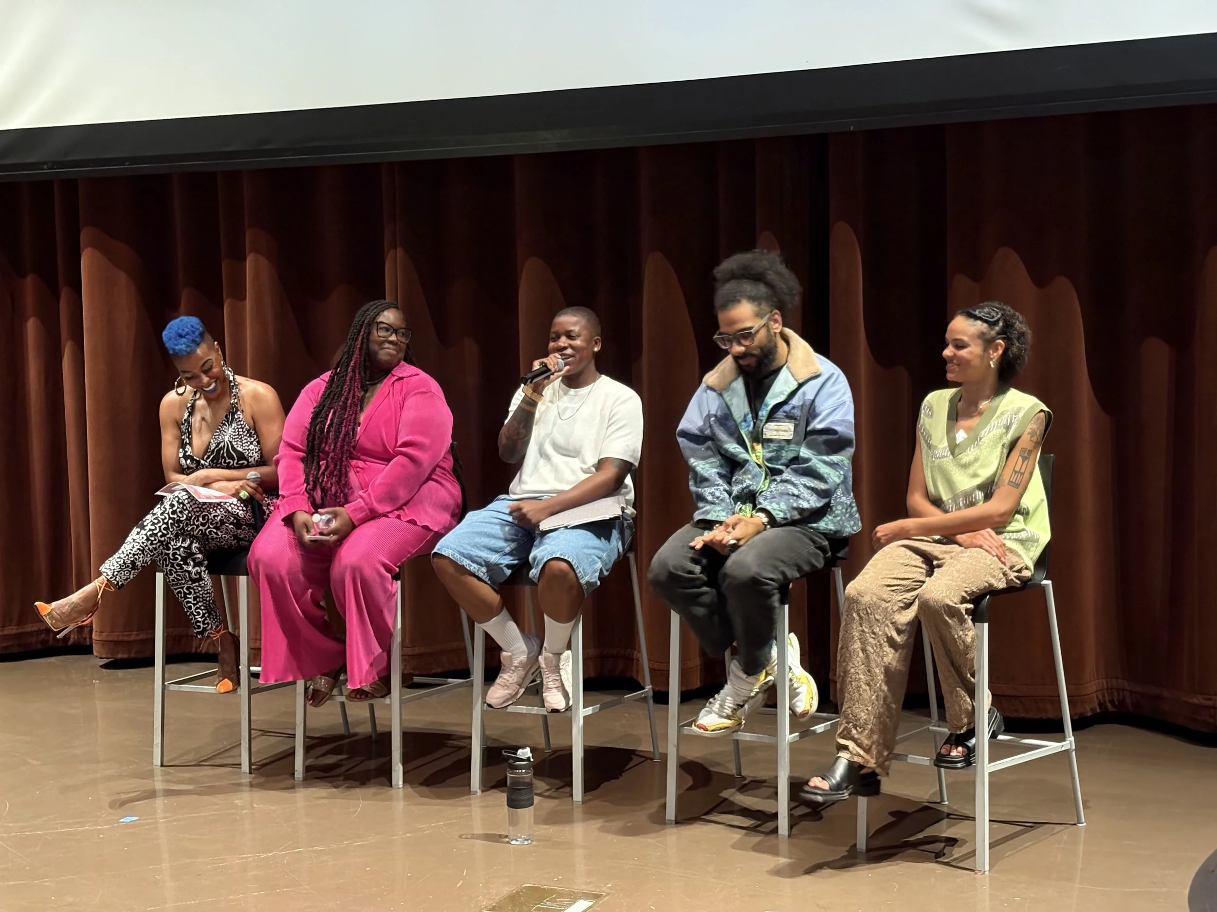 Rooted & Rising Contributing Artists: L to R Imani Sims, Natasha Green of Onyx Nail Studio, DJ Summersoft, Quenton Baker, Akoiya Harris