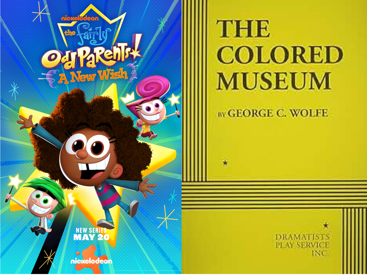 Fairly Odd Parents A New Wish next to The Colored Museum Cover