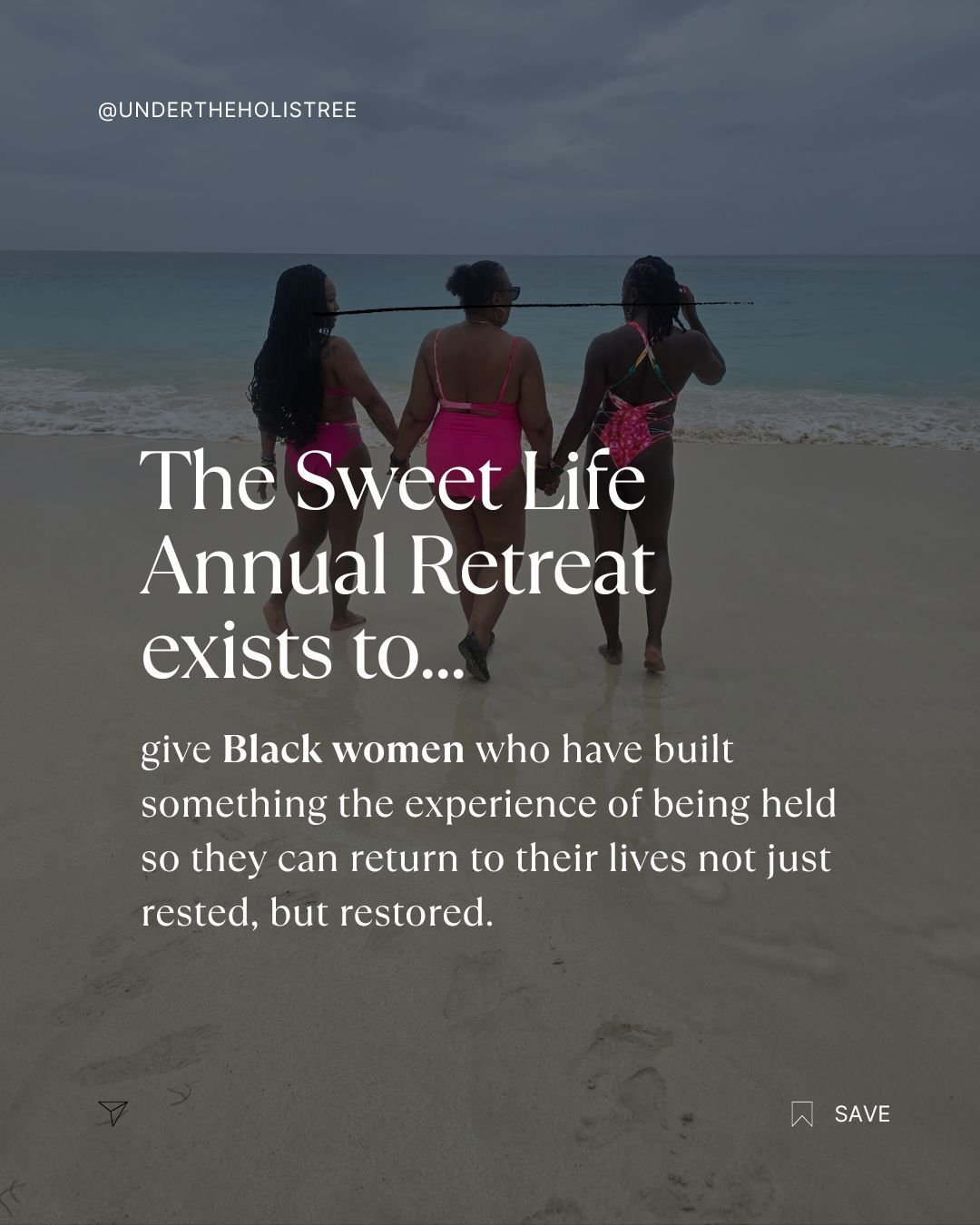 This November, we're taking a small group of Black women to Cape Town and it will be our last big retreat until 2028.

The Sweet Life Annual Retreat exists to give Black women who have built something the experience of being held so they can return t