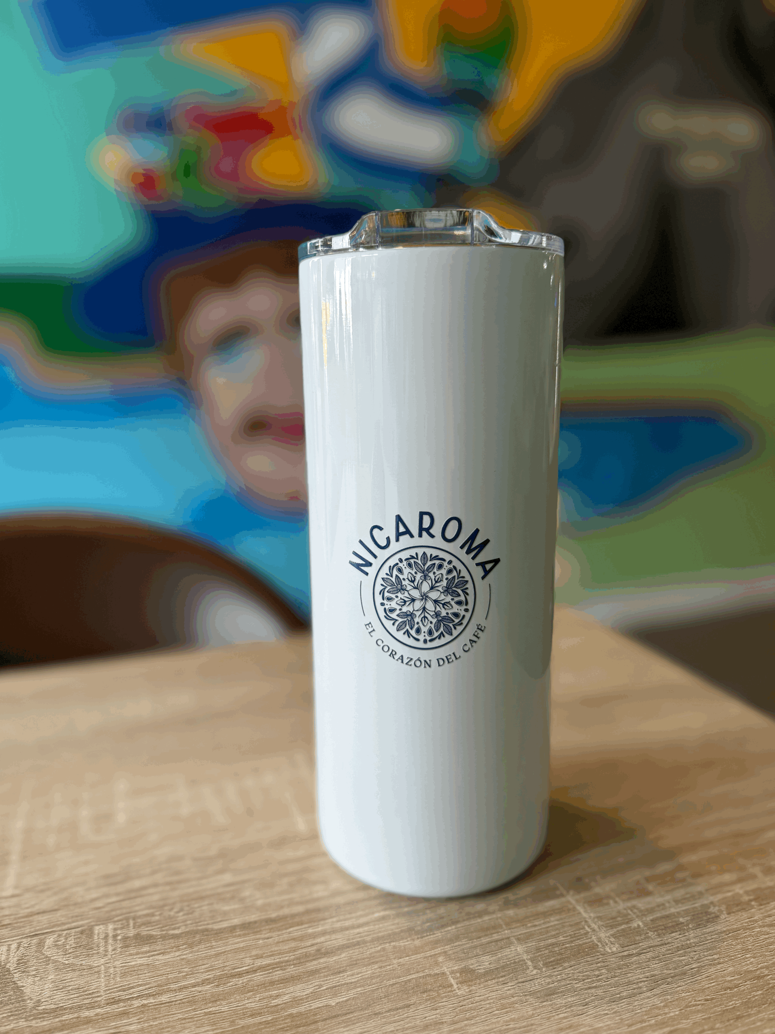 Branded White Tumbler 30oz