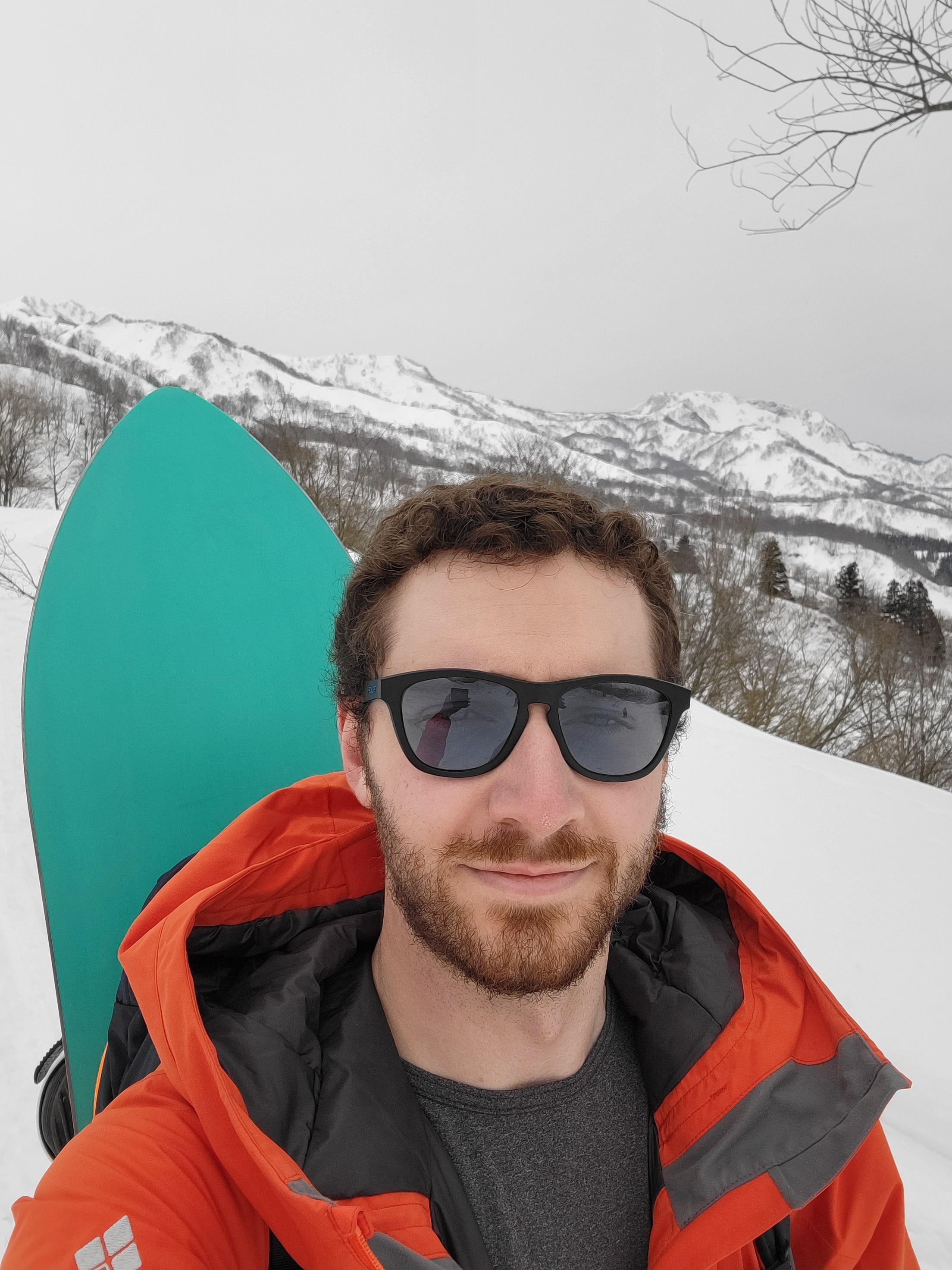 Selfie on the way up the mountain
