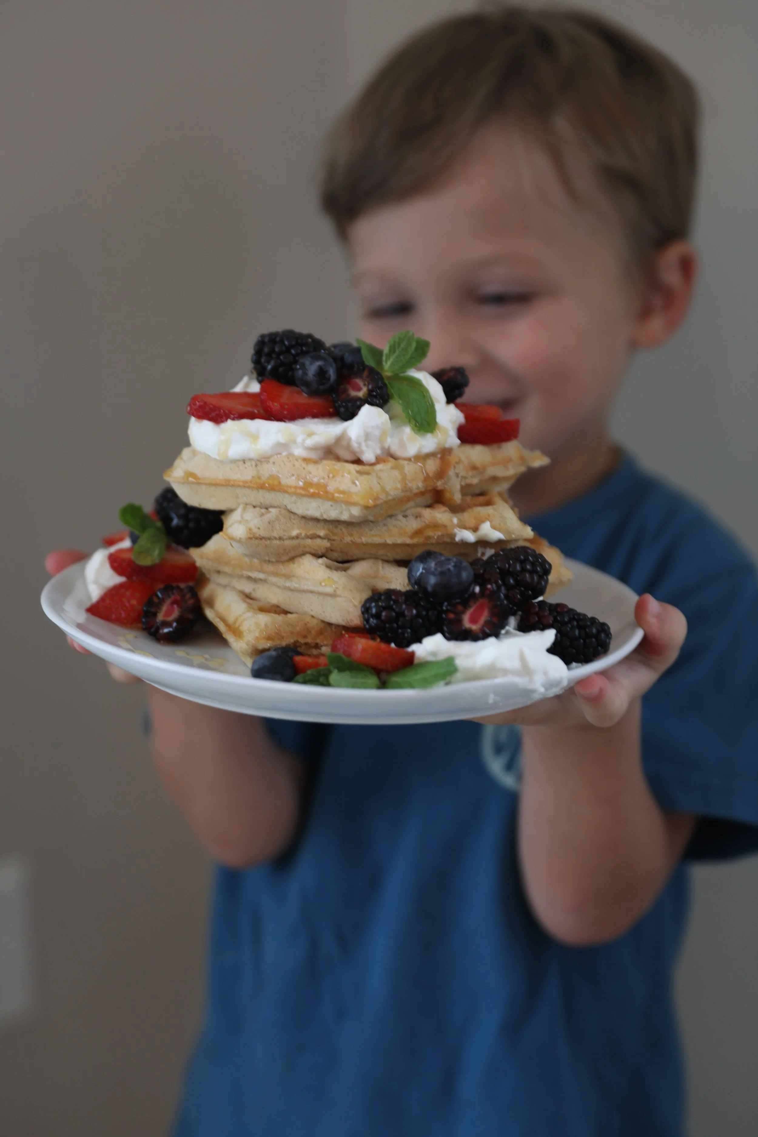 Honey-sweetened whipped cream