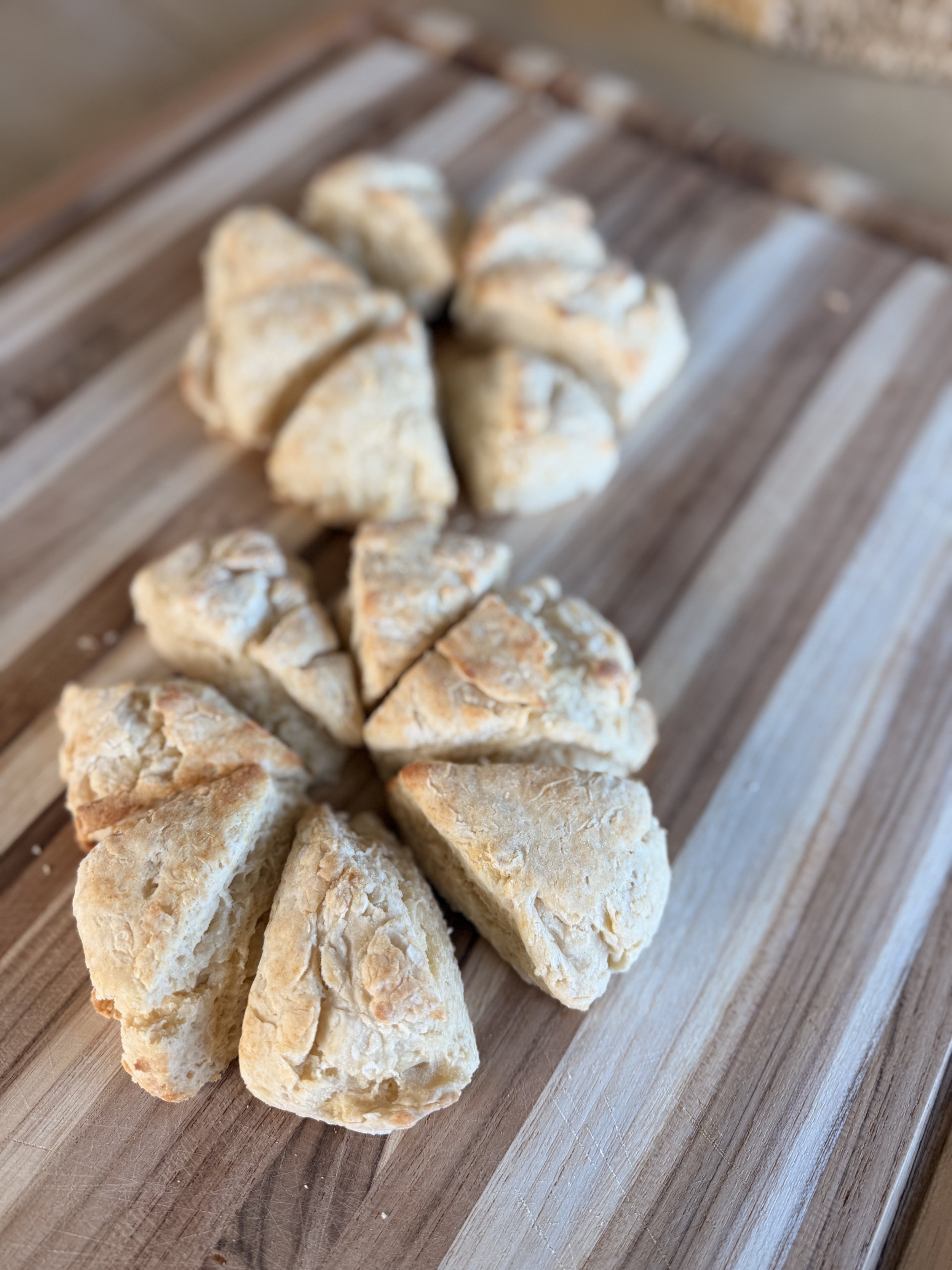 Buttery Flakey Honey Scones