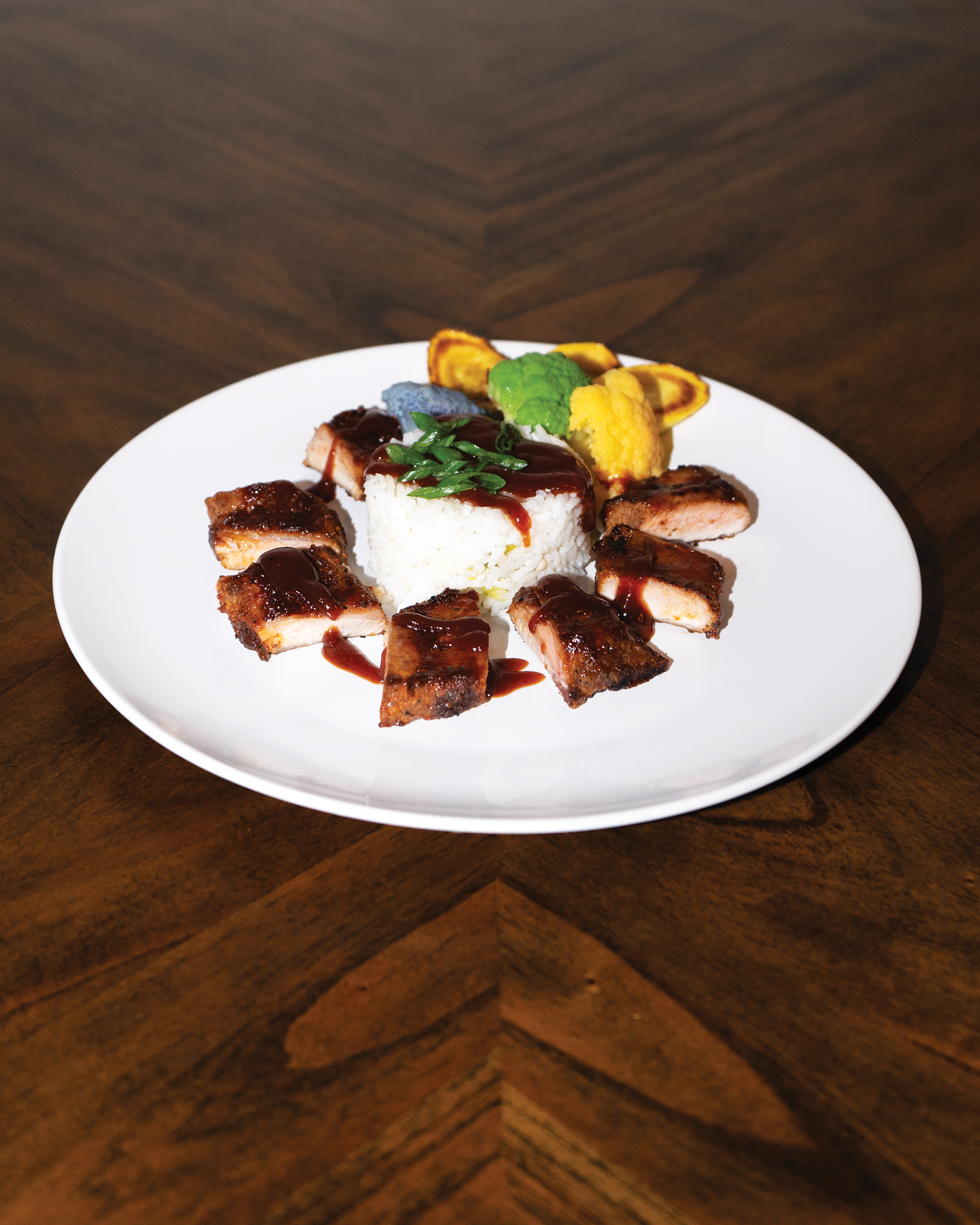 Ribs, Coconut Rice, Cauliflower