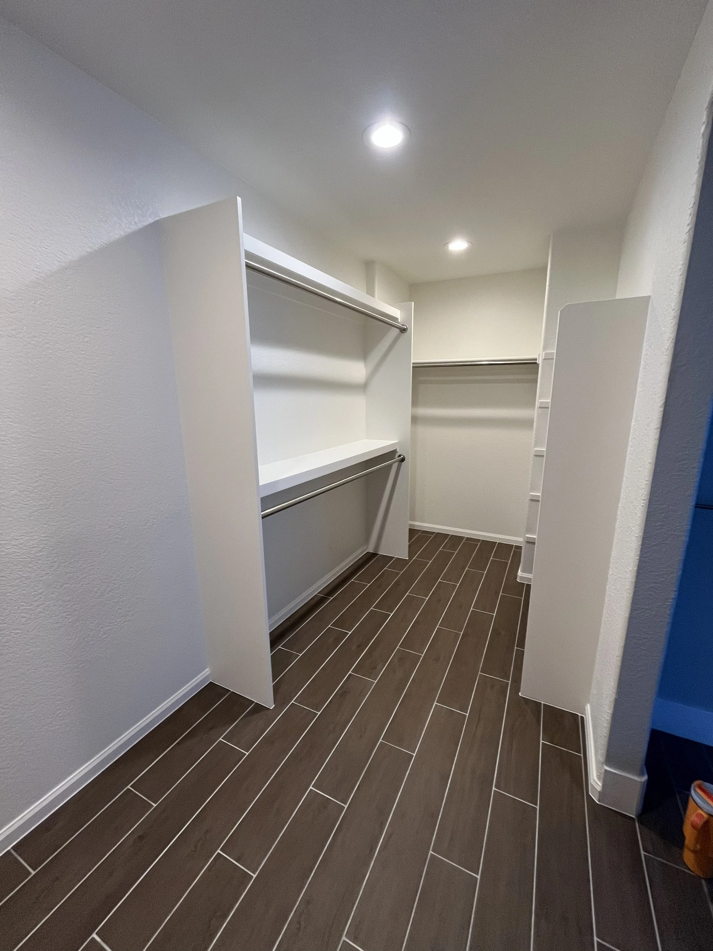 Custom Closet Built-In & Tile Floor
