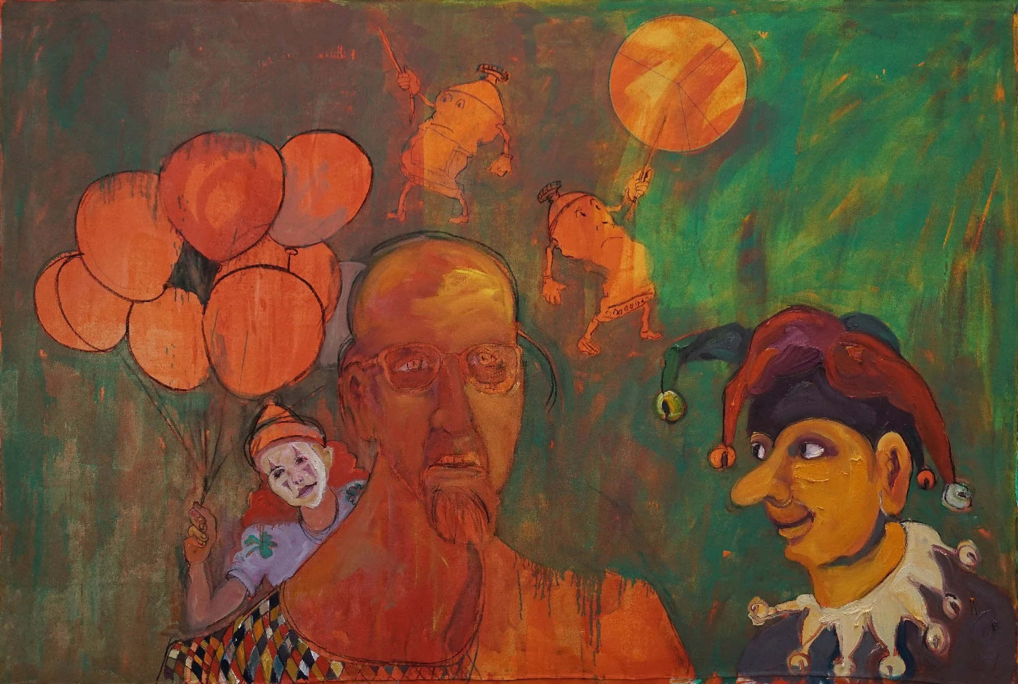 Annual Report, 2016, oil on canvas, 6 x 9 ft.