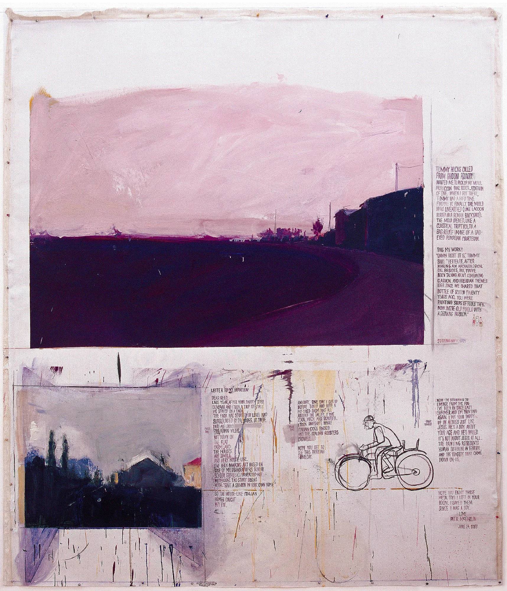 Letter to Reed, 2003, oil on canvas