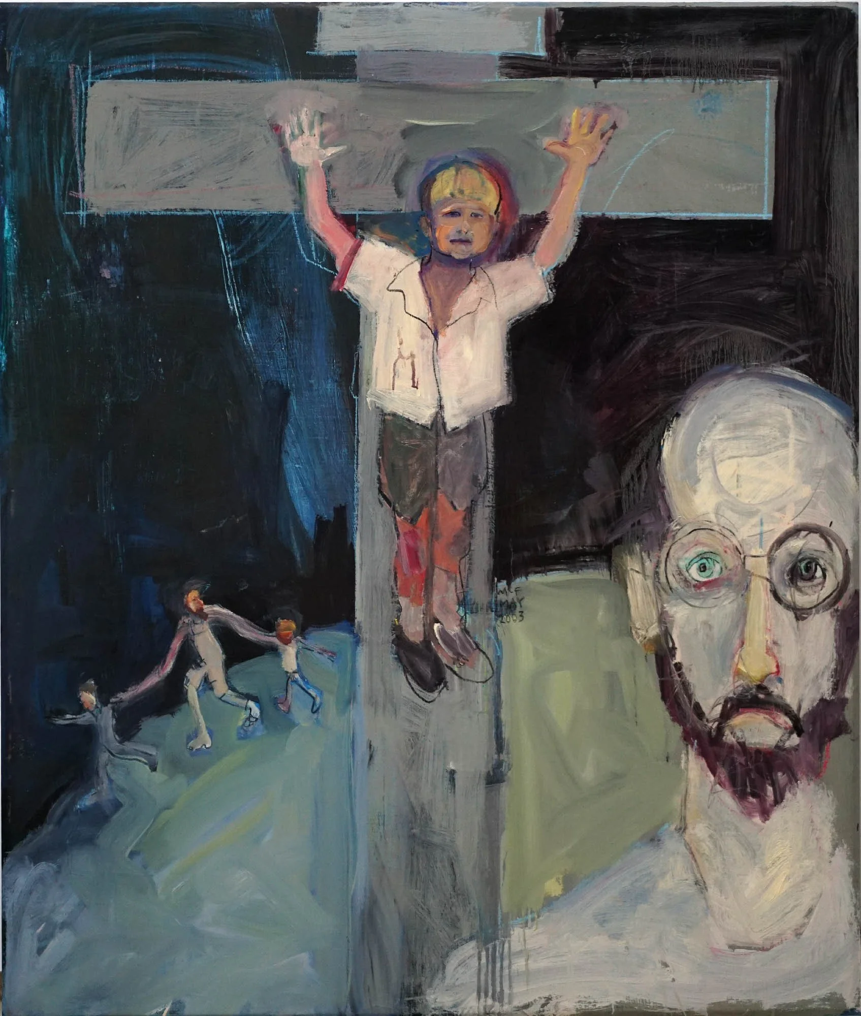 Keith Crucifix, 2003, oil on canvas