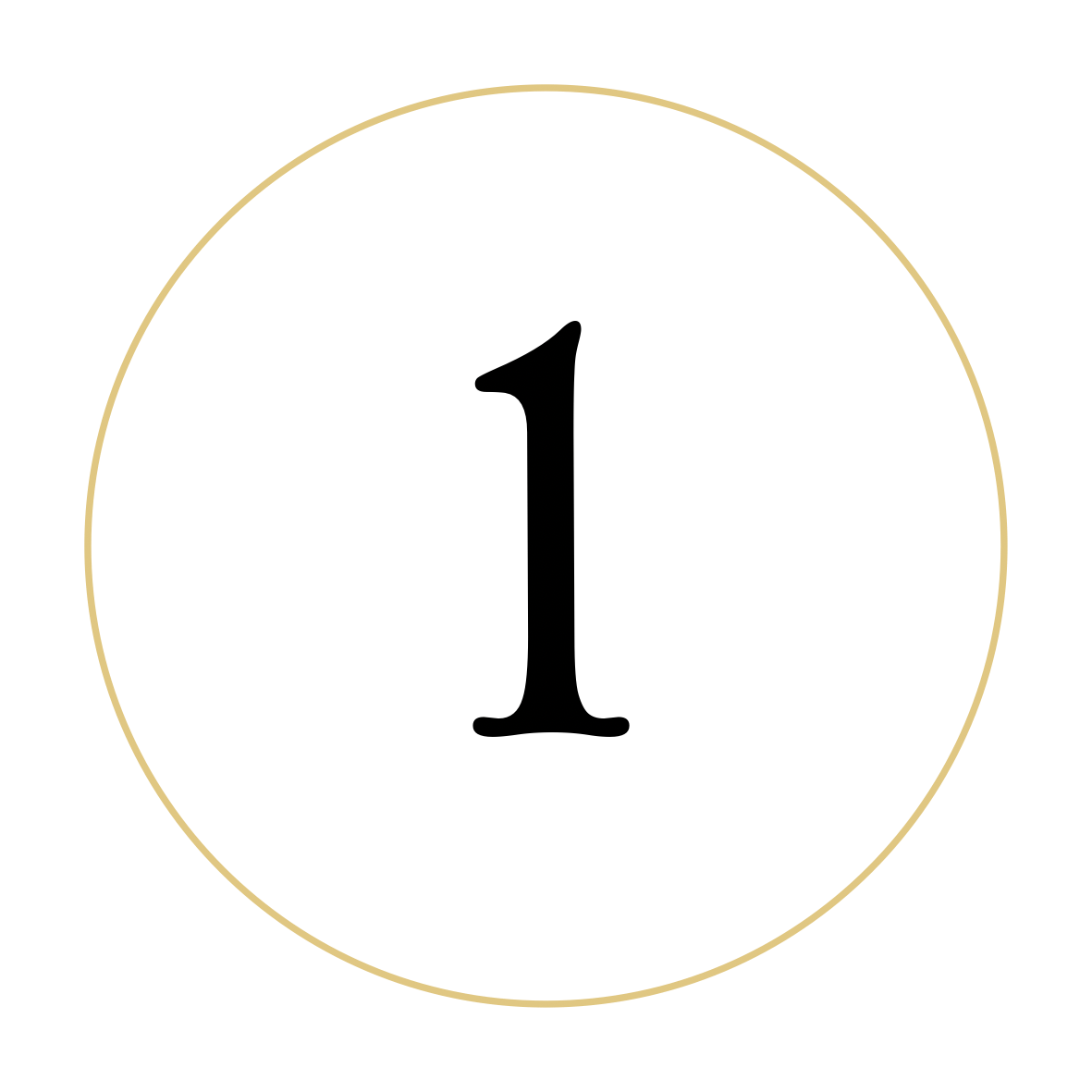 A minimalist black background with a large gold circle in the center.