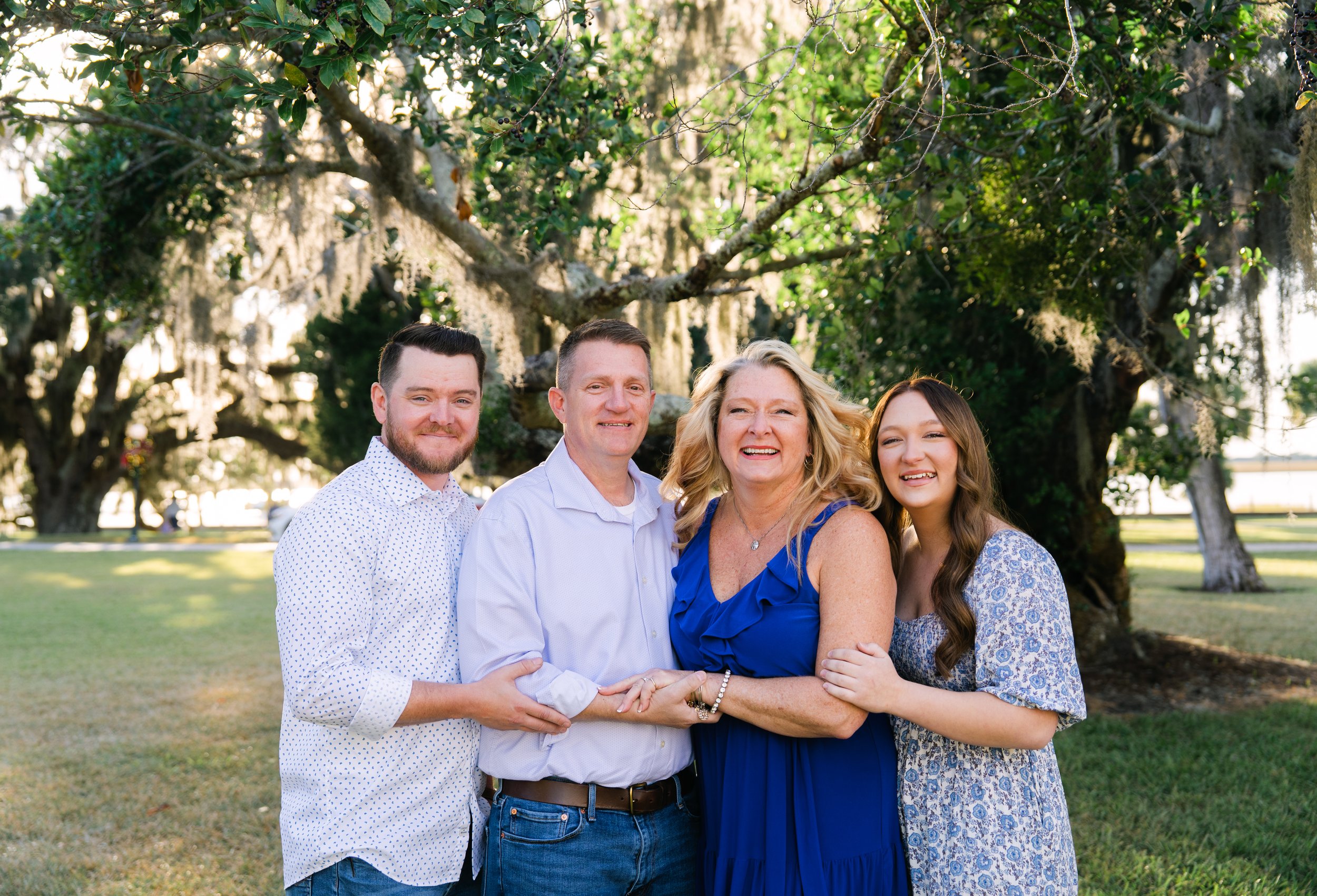 Elegant Family Portrait Session at Crane Cottage, Jekyll Island | Golden Hour Laughter and Timeless Moments with Lucy Noriega Photography